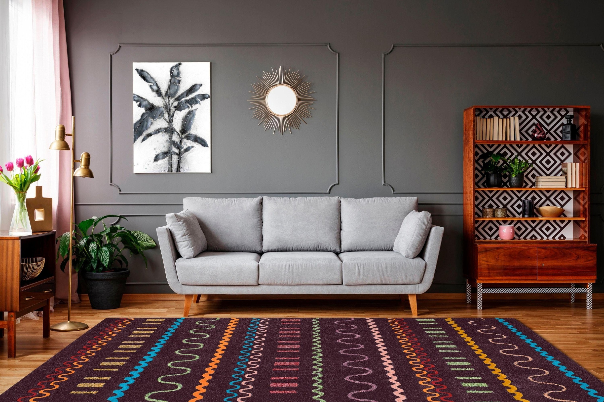 calo-deluxe Teppich »Fanahy 3065«, rechteckig, 17 mm Höhe, Kurzflor, Wohnzimmer