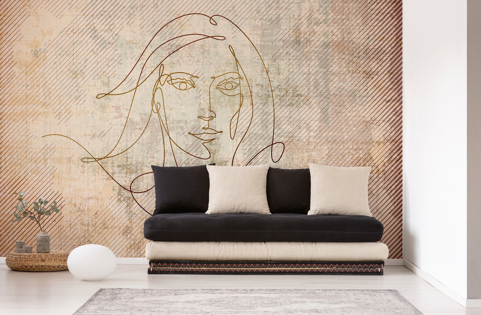 Architects Paper Fototapete »Atelier 47 Golden Line 2« abstrakt glatt Vlies günstig online kaufen