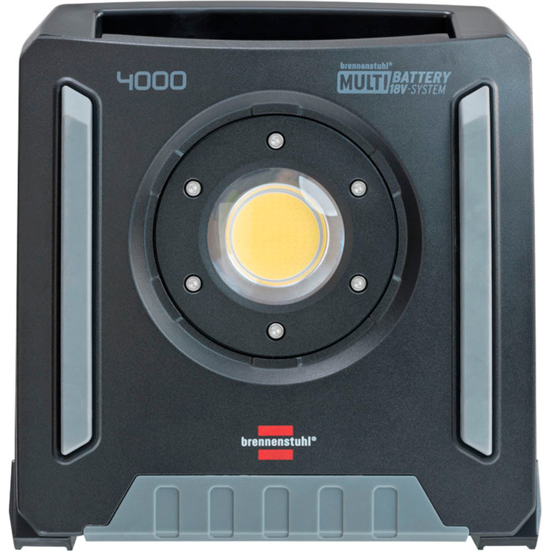 BRENNENSTUHL LED Baustrahler »Multi 4000 MA« Tageslichtweiß ohne Akku grau/schwarz/transparent