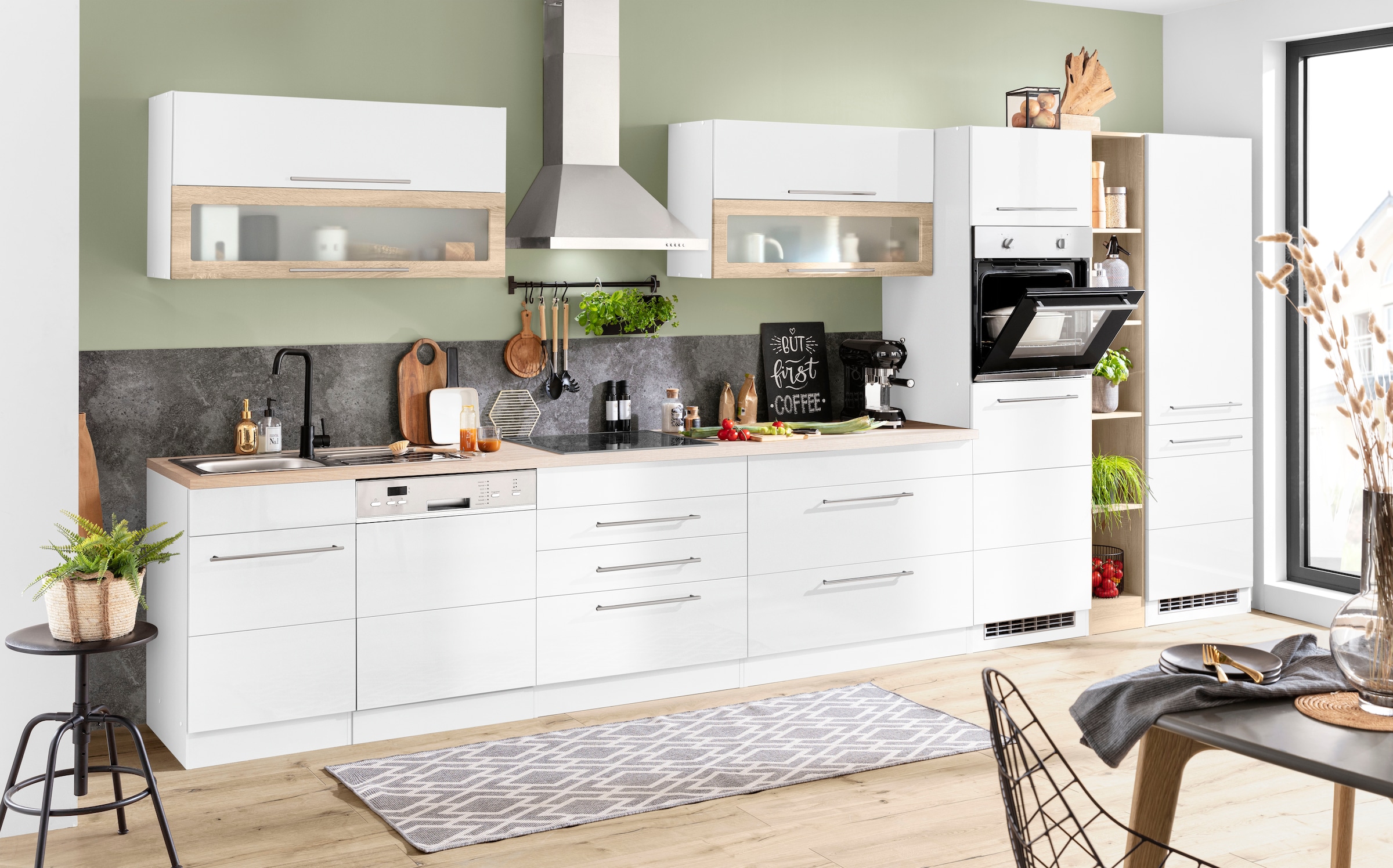 KOCHSTATION Küchenzeile »KS-Wien« Breite 440 cm, wahlweise mit E-Geräten un günstig online kaufen