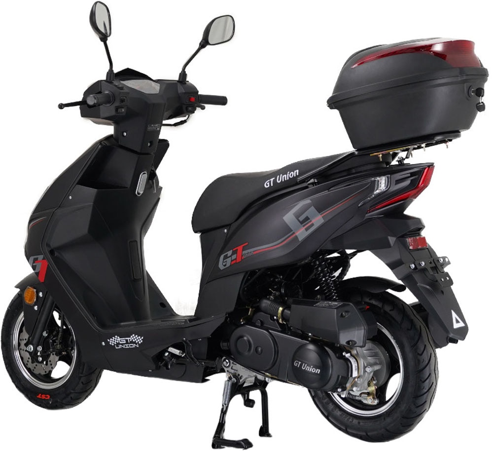 GT UNION Motorroller »Sonic X 45«, 49,6 cm³, 45 km/h, Euro 5, 3 PS, (Komplett-Set, 2 tlg.), Luftgekühlter Motor