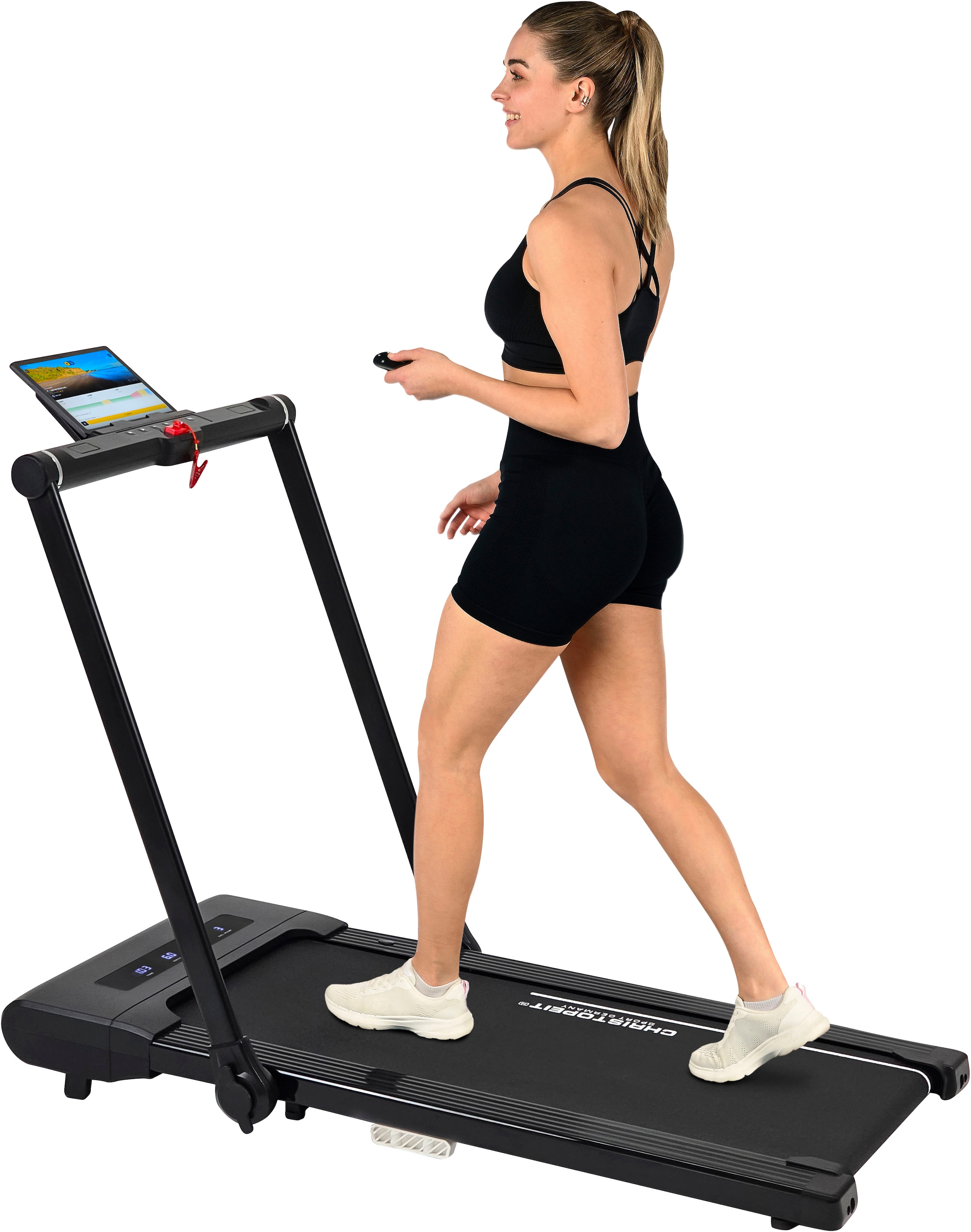 Christopeit Sport® Laufband »Laufband Walk Run Pro 2 in 1« bis max. 12 km/h, klappbar, 120 kg max. Benutzergewicht