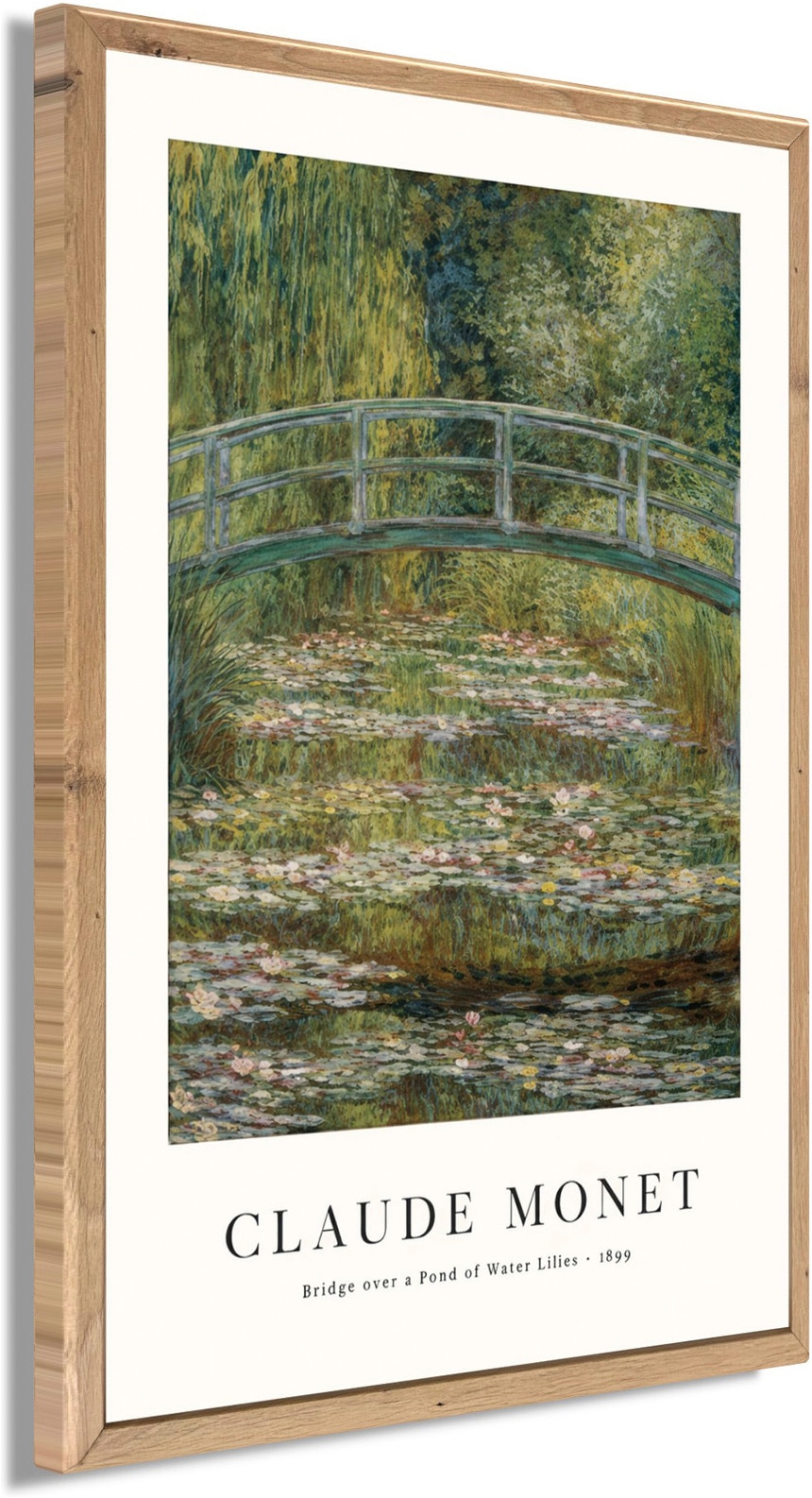 Bönninghoff Bild mit Rahmen »BRÜCKE ÜBER SEEROSEN 50x70 cm – Sommerliches Küstenmotiv«