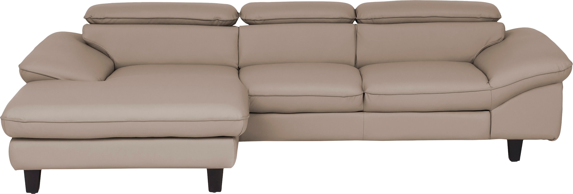 Home affaire Ecksofa »Pilot L-Form«, mit Kopfteilverstellung, wahlweise mit Bettfunktion & Bettkasten