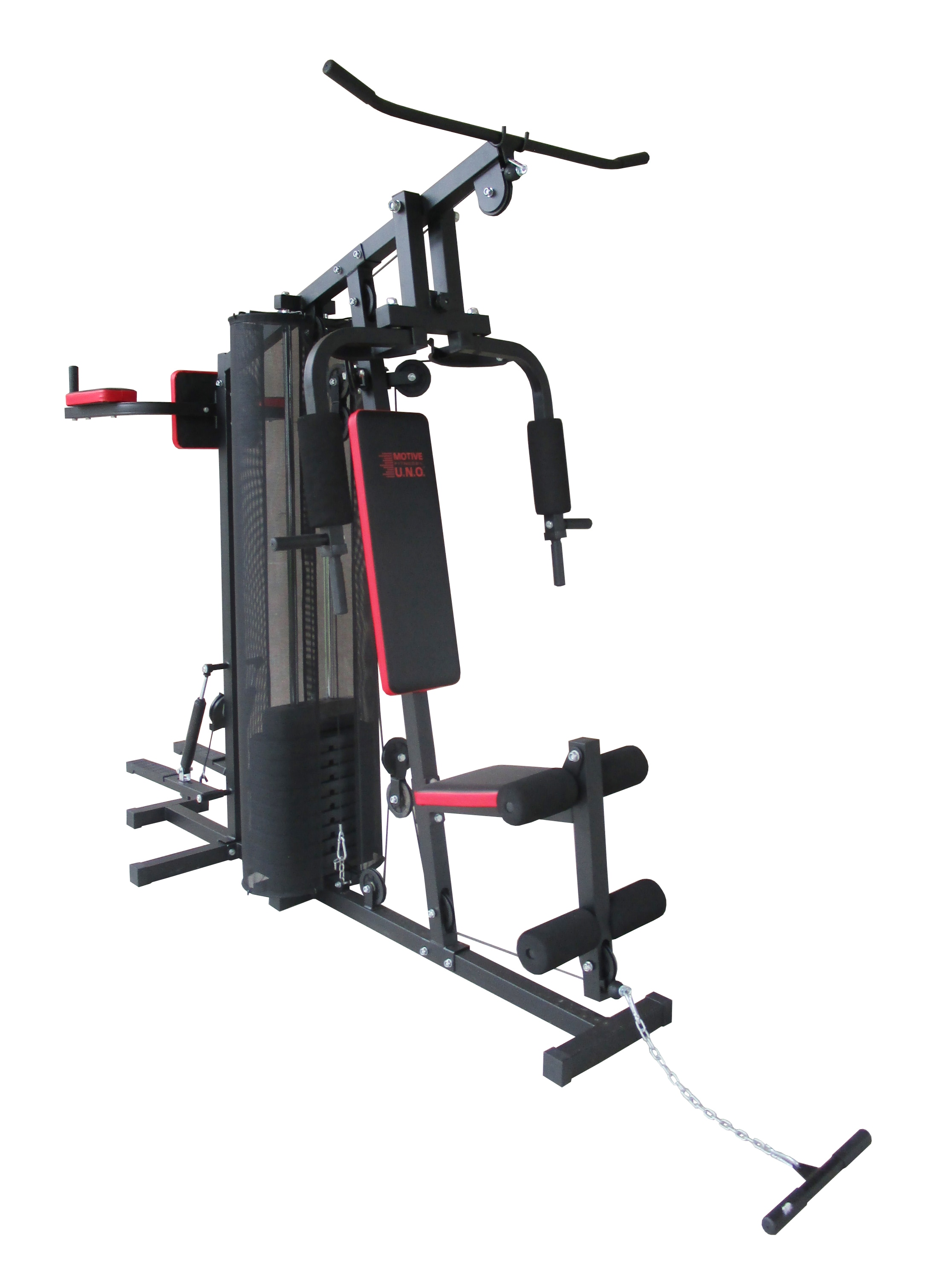 MOTIVE FITNESS by U.N.O. Kraftstation »Multi-Gym Challenge«, 10 Gewichtsblöcke, (Butterflystange, Latzug, Ruderfunktion und mehr), multifunktionale Fitnessstation, max. Trainingsgewicht 100 kg