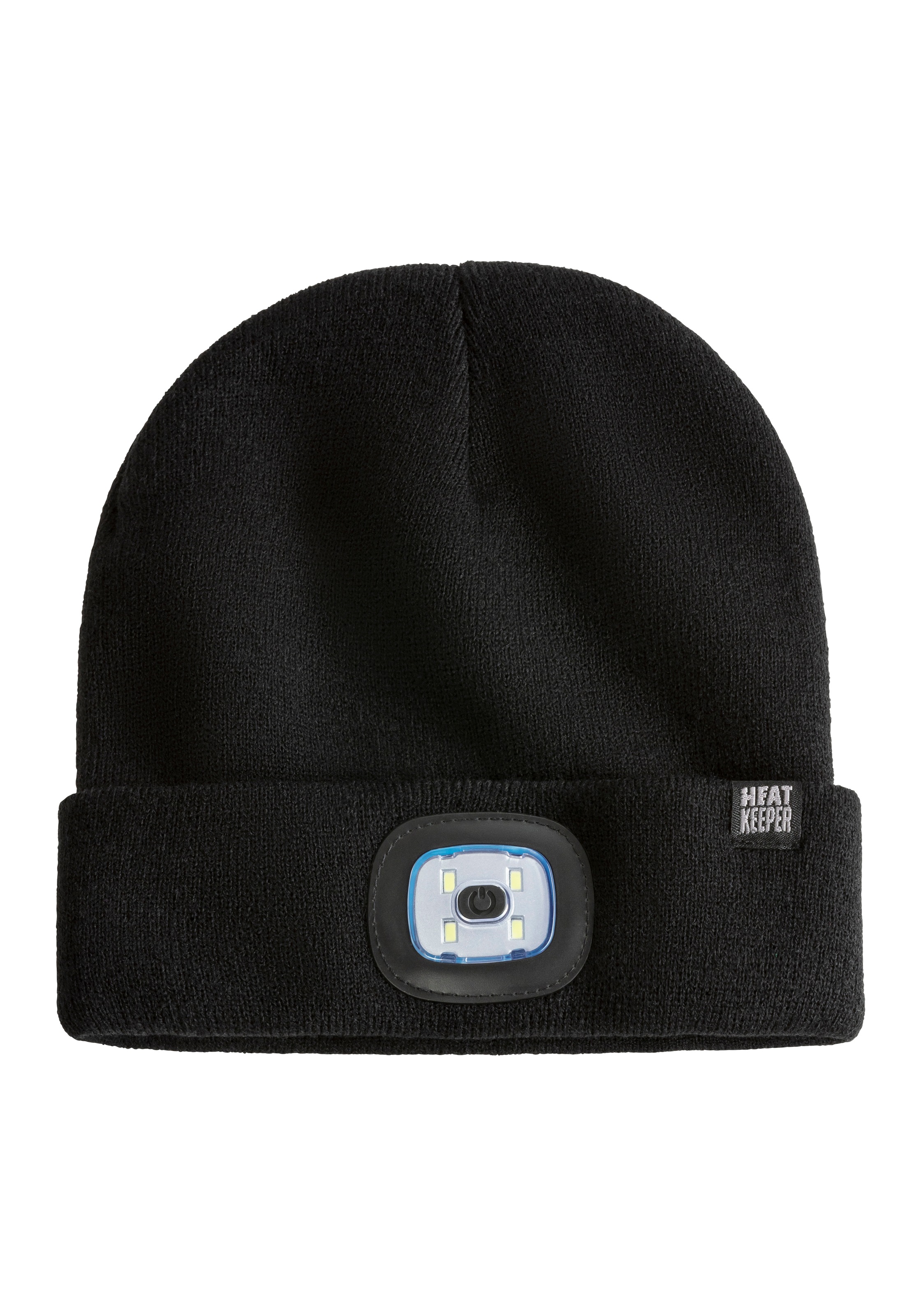 Heatkeeper Strickmütze »MEN THERMAL BEANIE+LED LIGHT RECHARGE« wiederaufladbarer, abnehmbaren LED-Leuchte für die dunkle Jahreszeit