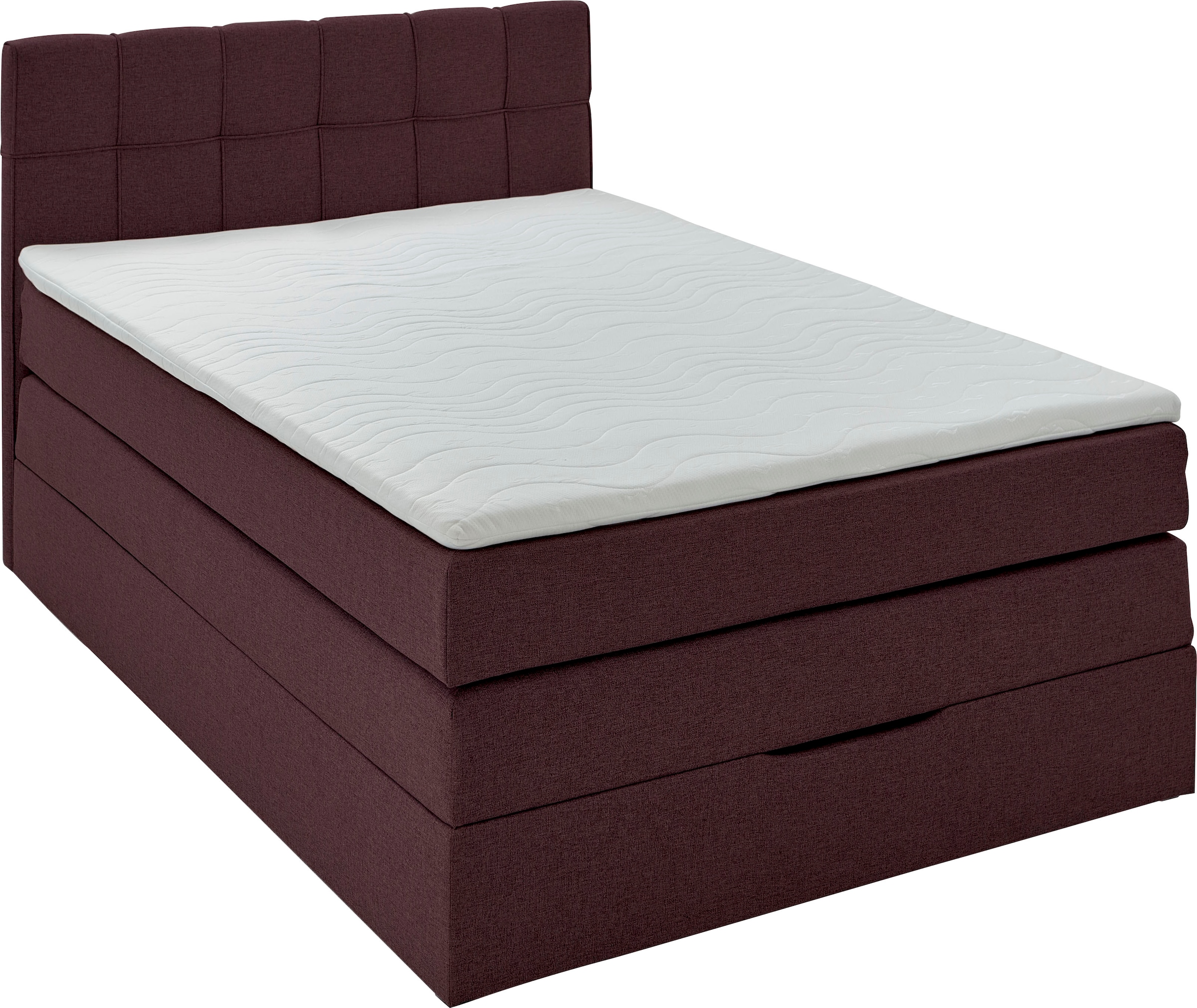 INOSIGN Boxspringbett »Fornoli«, inkl. Topper und Bettkasten, H3 in zwei Matratzenarten