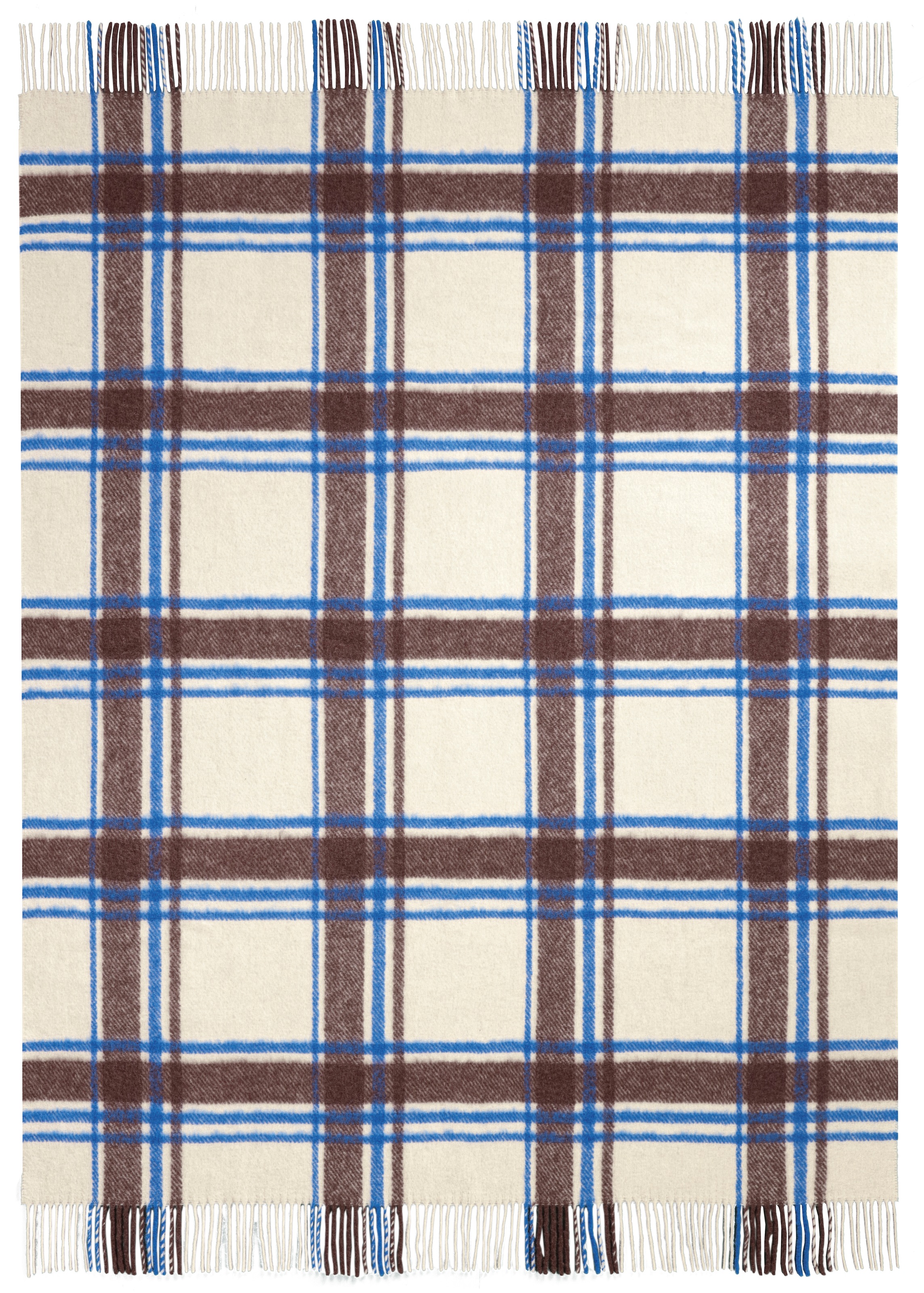 Biederlack Plaid »Arctic Check« 130 x 170, mit Fransen