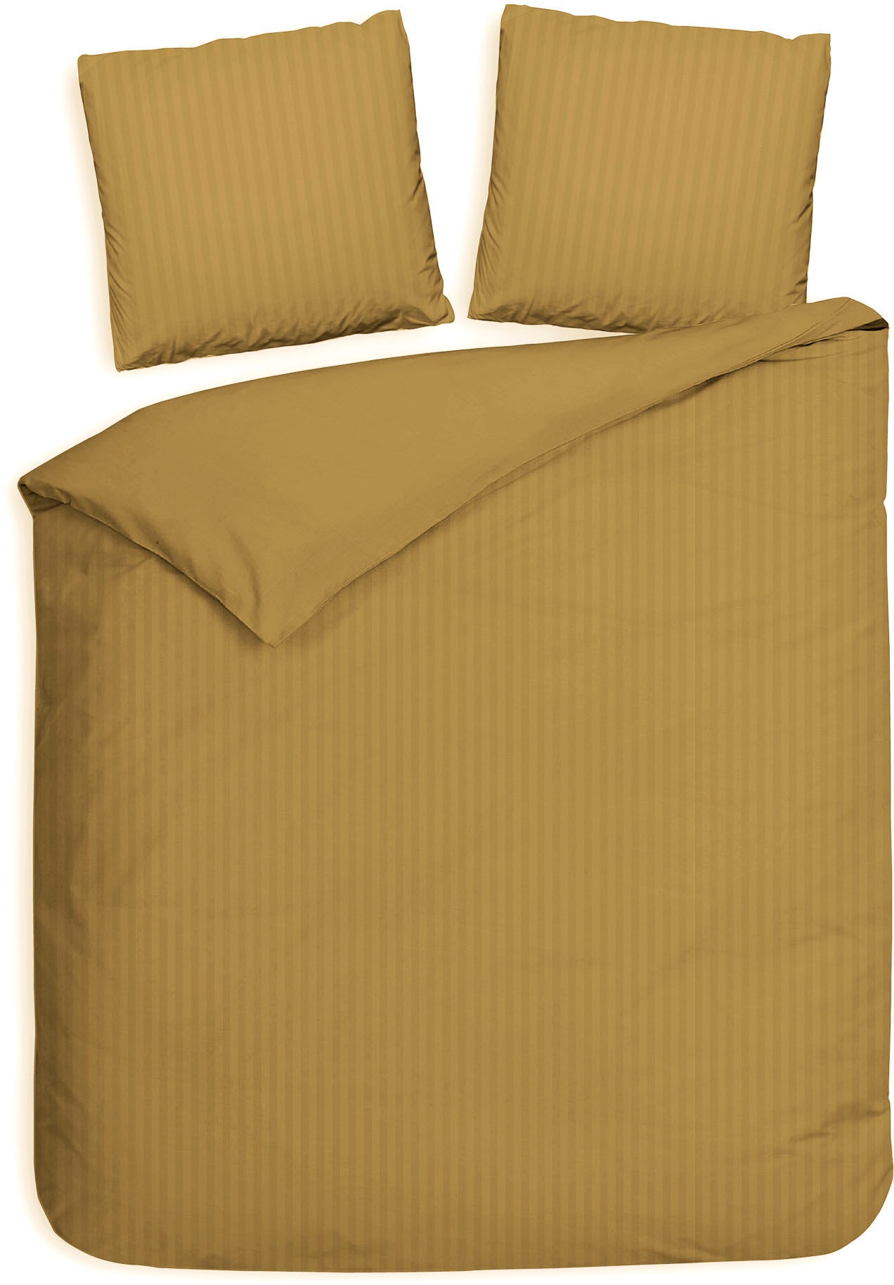 Heckett & Lane Bettwäsche »Banda« 3 tlg. hochwertiges Mako-Satin, Streifen günstig online kaufen