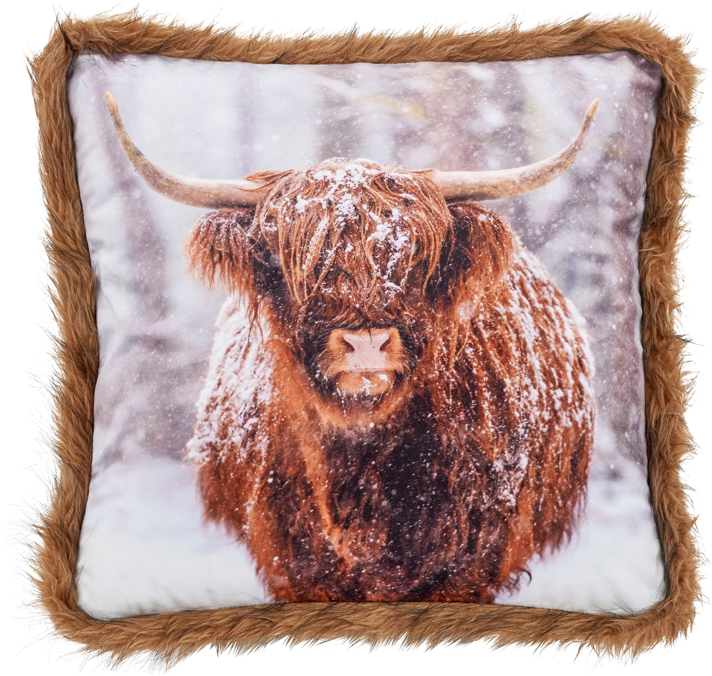 done.® Dekokissen »Highland«, Bedrucktes Kissen in feinem Samtstoff günstig online kaufen