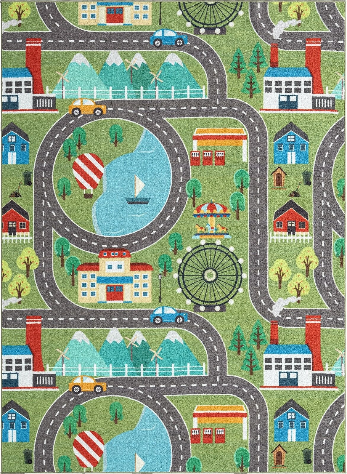 the carpet Teppich »Happy Life round«, rund, 4 mm Höhe, Life Kinderzimmer Teppich Spielteppich pflegeleicht
