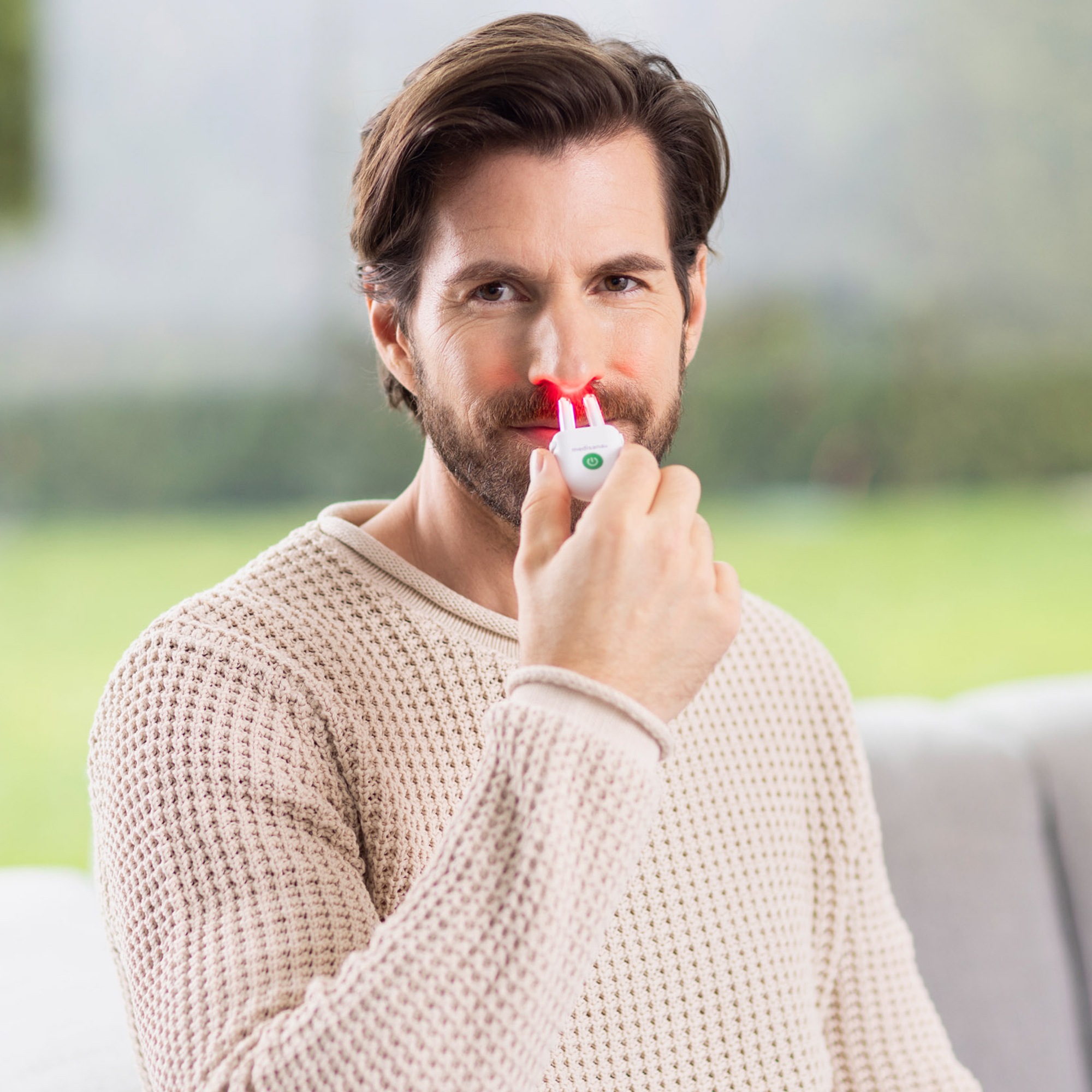Medisana Infrarotlampe »medinose«, Rot- und Infrarotlichttherapie bei allergischer Rhinitis