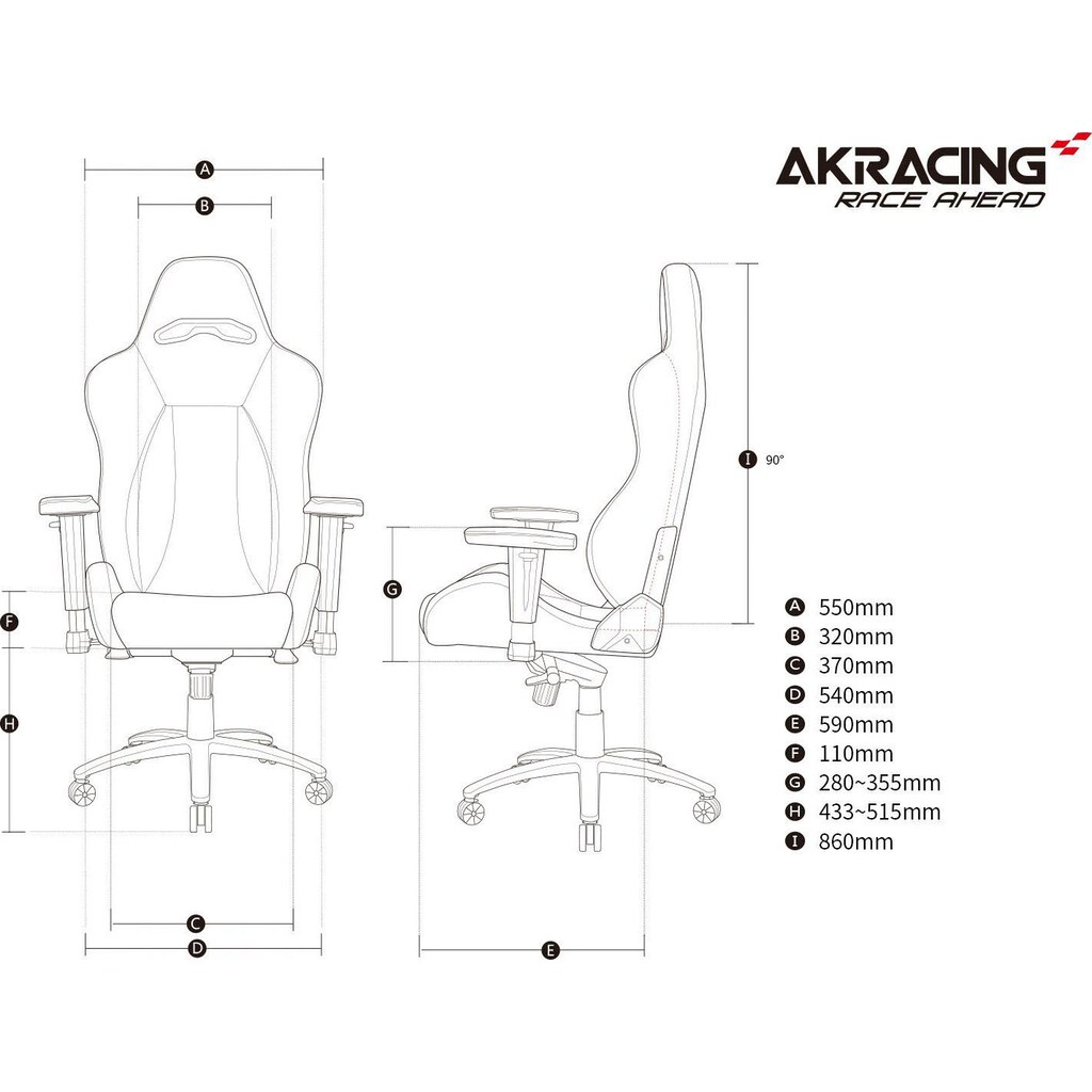 AKRacing Gaming-Stuhl »Master Premium«, Kunstleder