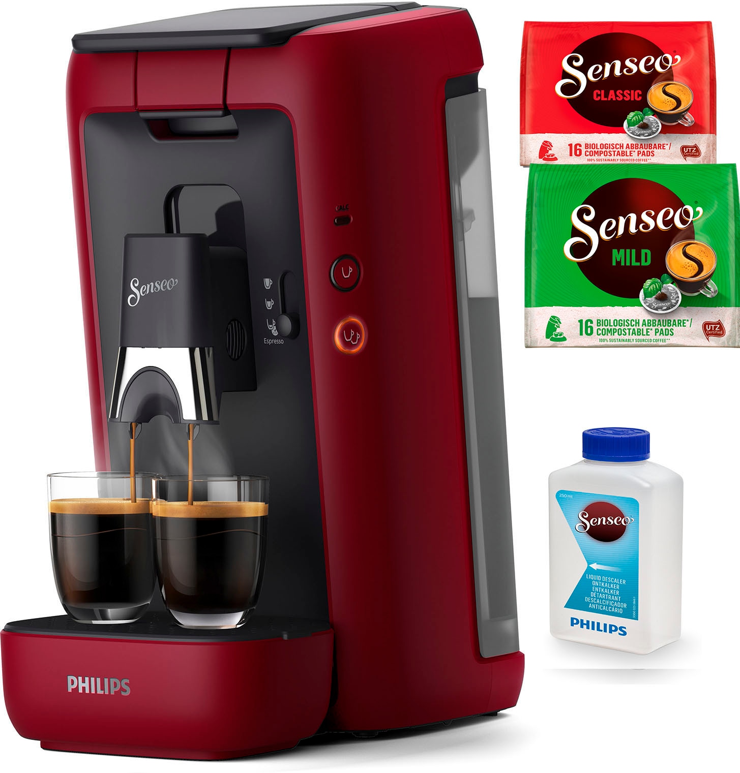 Philips Senseo Kaffeepadmaschine »Maestro CSA260/90, aus 80% recyceltem Plastik, +3 Kaffeespezialitäten«, Memo-Funktion, inkl. Gratis-Zugaben im Wert von € 14,- UVP