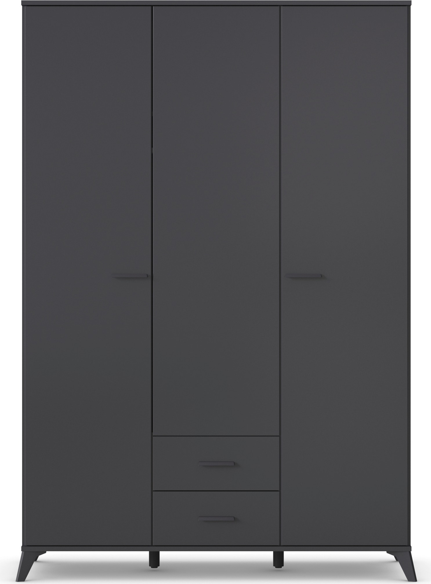 rauch Drehtürenschrank »Lucena«, mit schräg ausgestellten Füßen im Monochrom-Stil