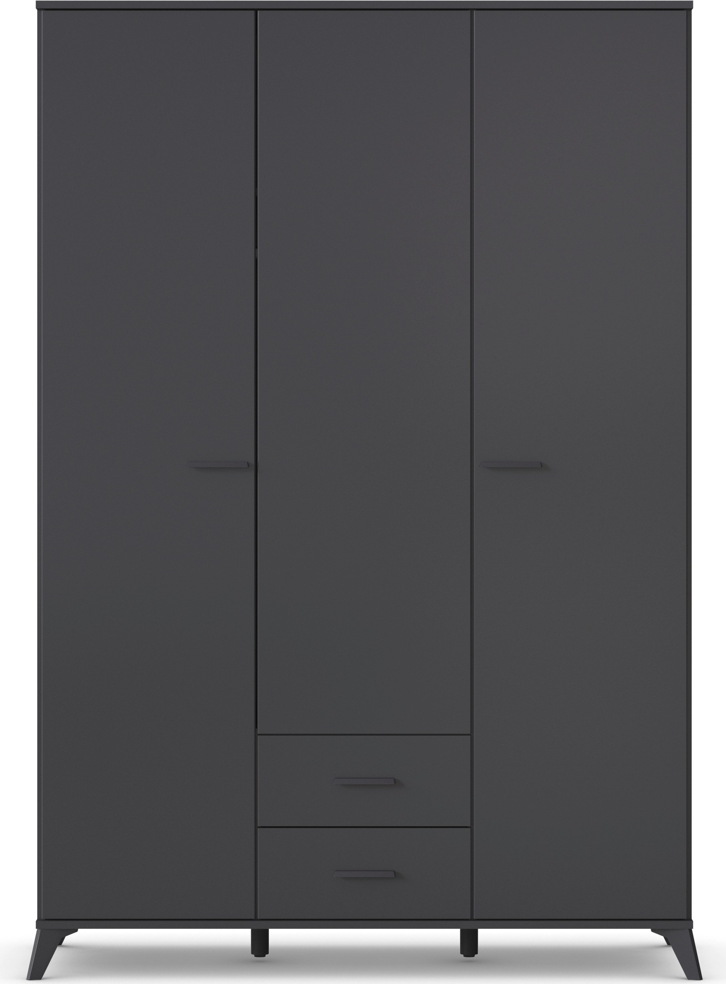 rauch Drehtürenschrank "Lucena" mit schräg ausgestellten Füßen im Monochrom günstig online kaufen