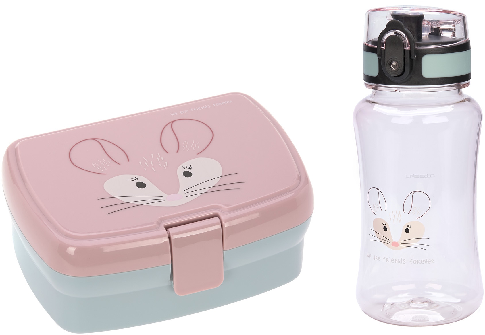 Lunchbox »About Friends, Chinchilla«, (Set, 2 tlg.), mit Trinkflasche