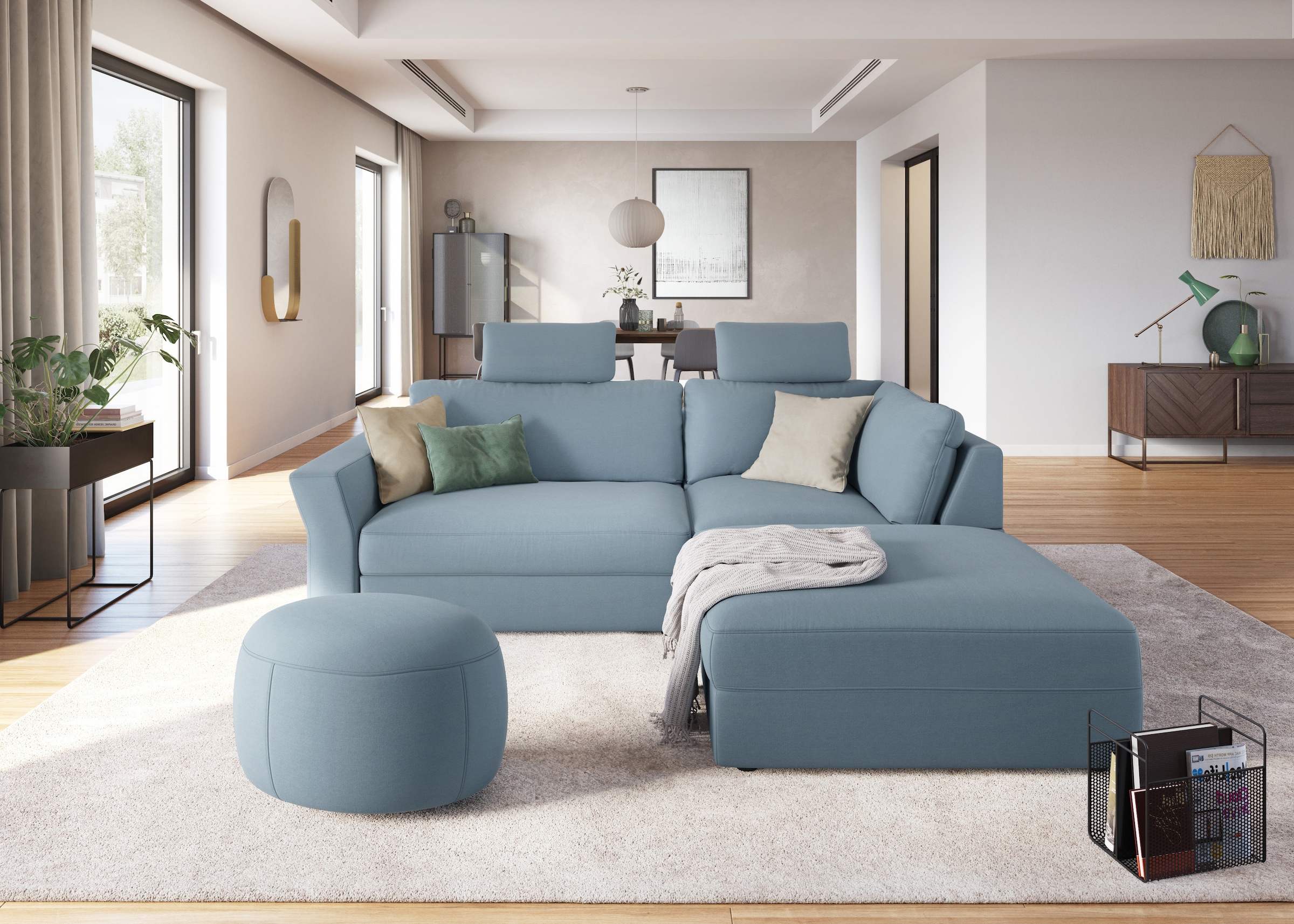 sit&more Ecksofa »Cadabra L-Form«, Breite 243 cm, inklusive Sitztiefenverst günstig online kaufen