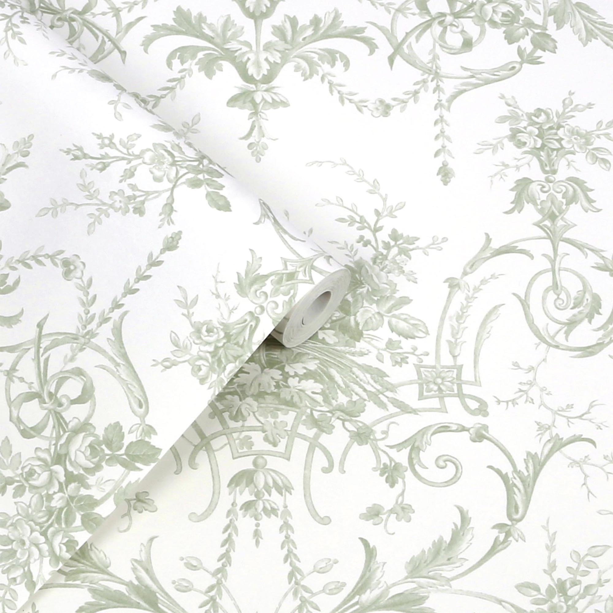 LAURA ASHLEY Vliestapete »TUILIERIES« floral glatt Design Tapeten