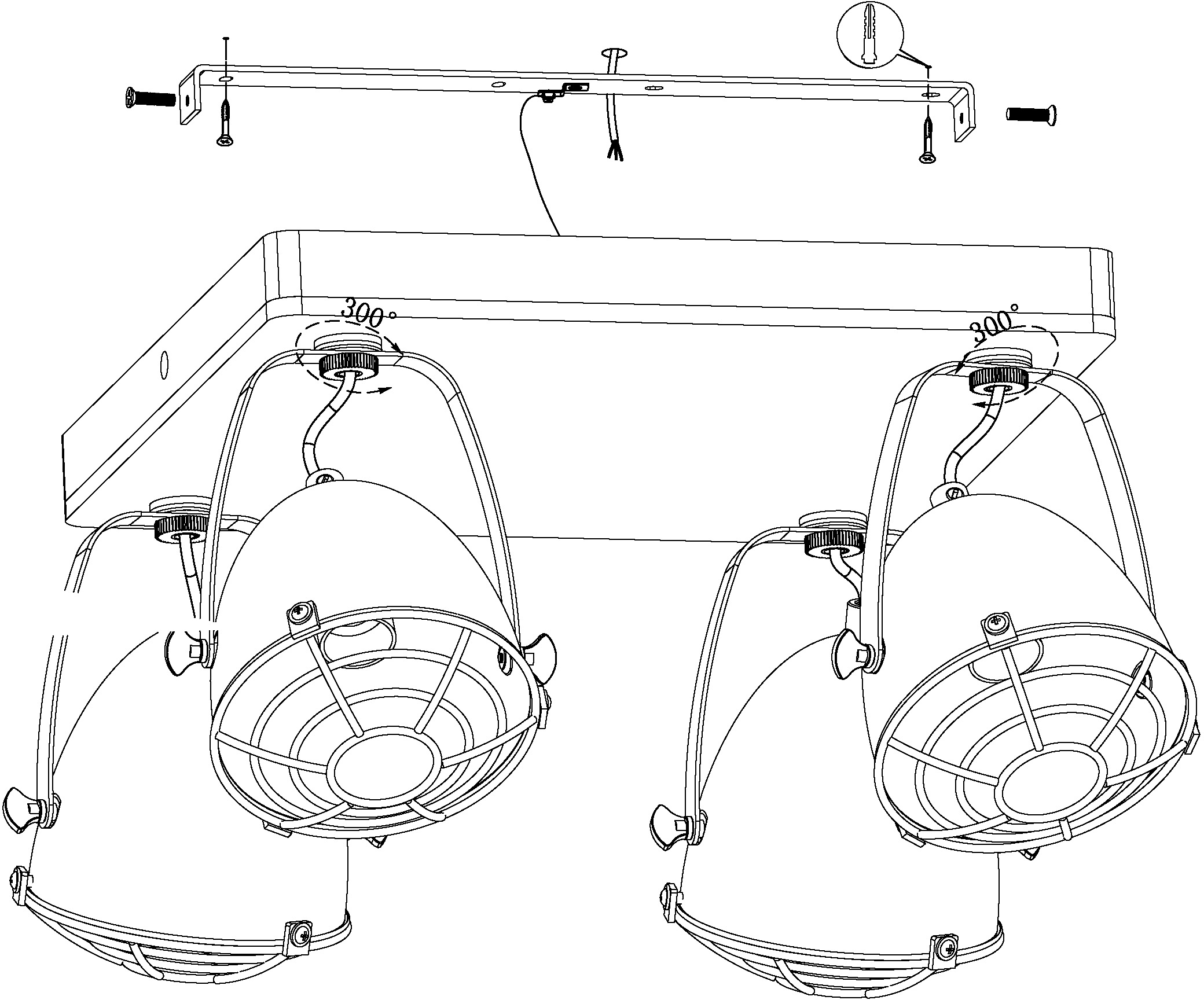 EGLO Deckenspot »GATEBECK«, 4 flammig, Leuchtmittel E14 | ohne Leuchtmittel, Deckenlampe