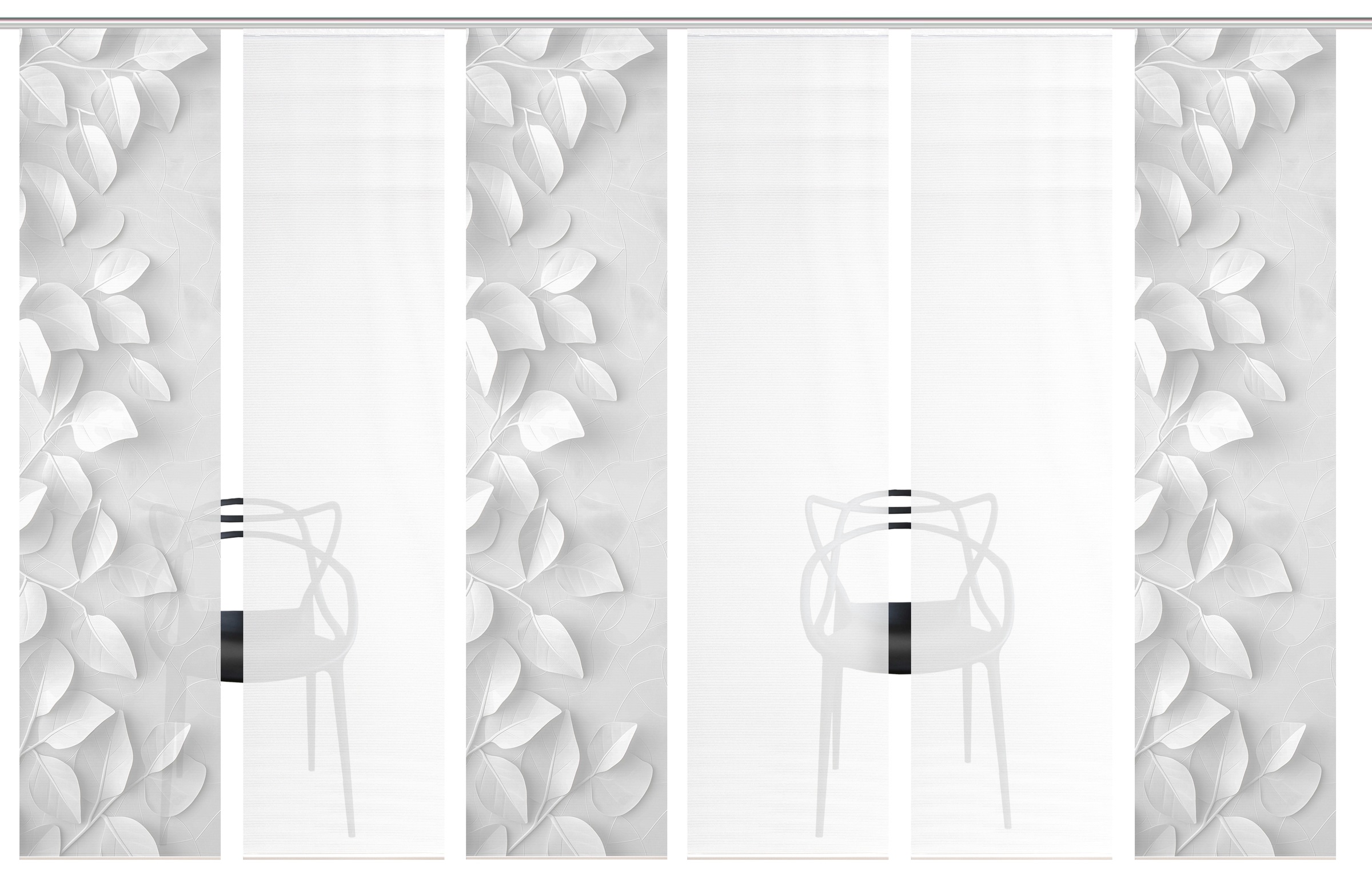 Vision S Schiebegardine »RIXA« Paneelwagen 6 Stk. tlg. Schiebevorhang,Bambu günstig online kaufen