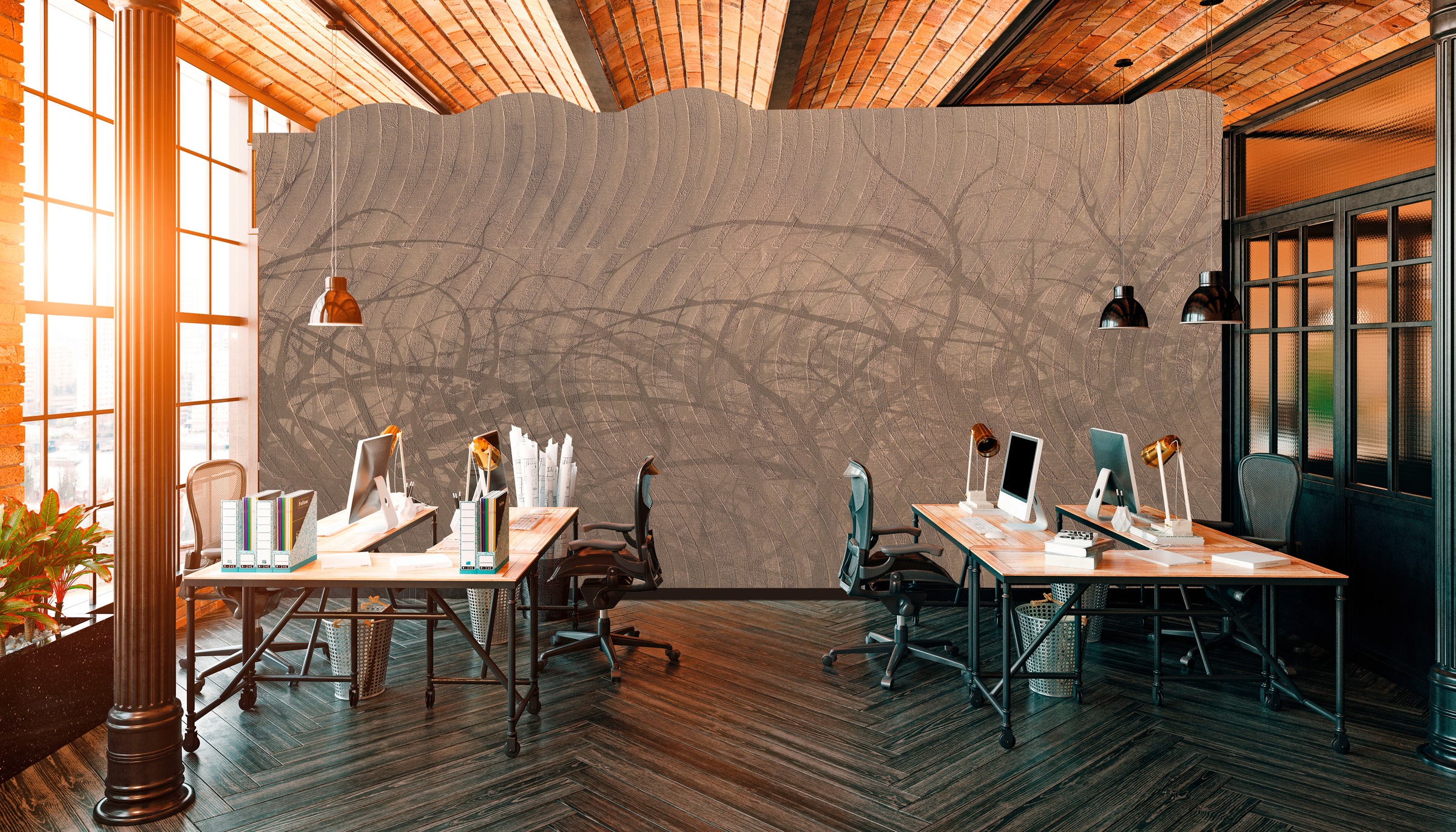 Architects Paper Fototapete »Atelier 47 Thorn hedge 3« Farbverlauf glatt Vl günstig online kaufen