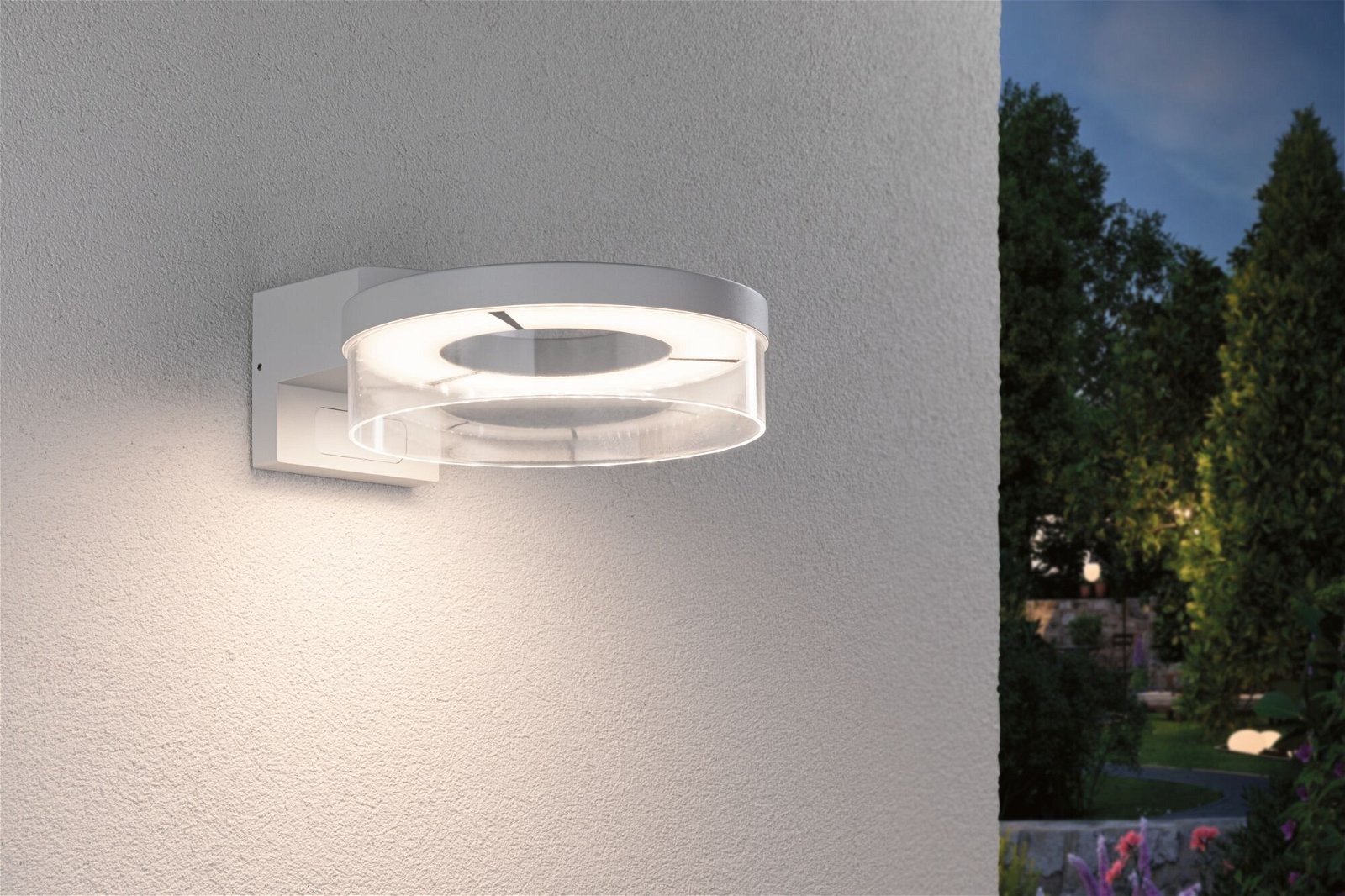 Paulmann LED Außen-Wandleuchte »Capea IP44 231mm 3000K 700lm 230V Aluminium«, 1 flammig, Bewegungsmelder
