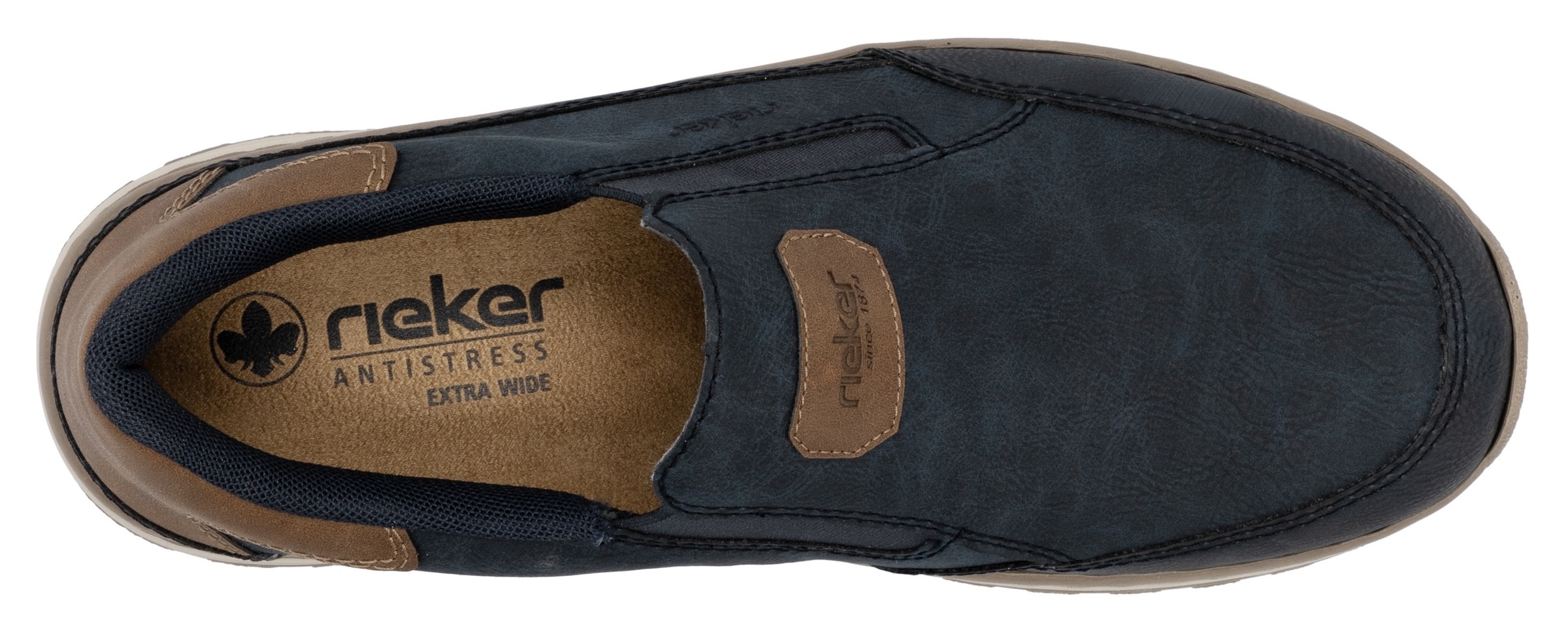 Rieker Slipper, Slip-on-Sneaker, Freizeitschuh, Halbschuh mit Gummizug