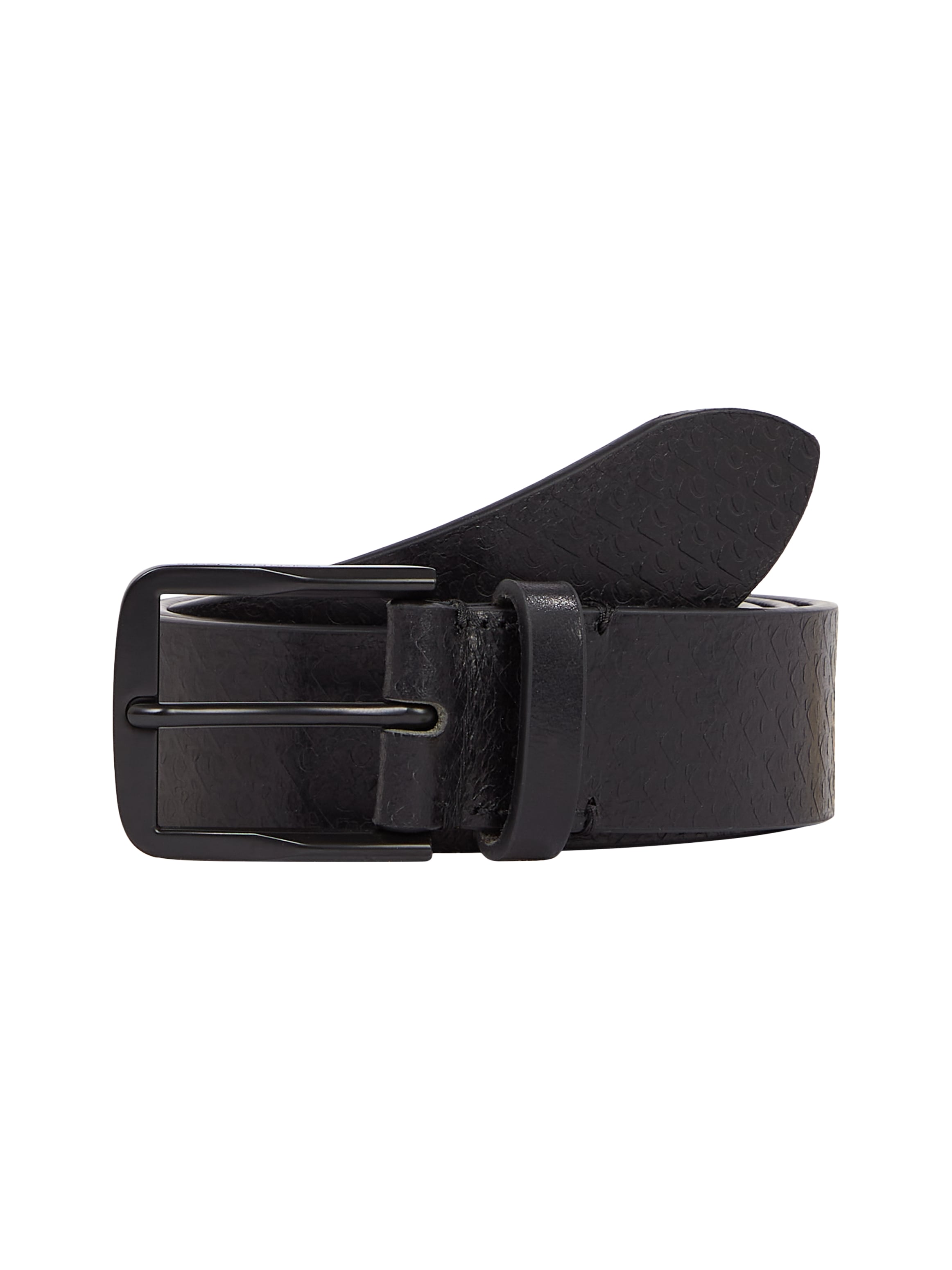 Calvin Klein Jeans Ledergürtel »CLASSIC FLAT LTHR BELT 35MM AOP«, mit Logomonogramm