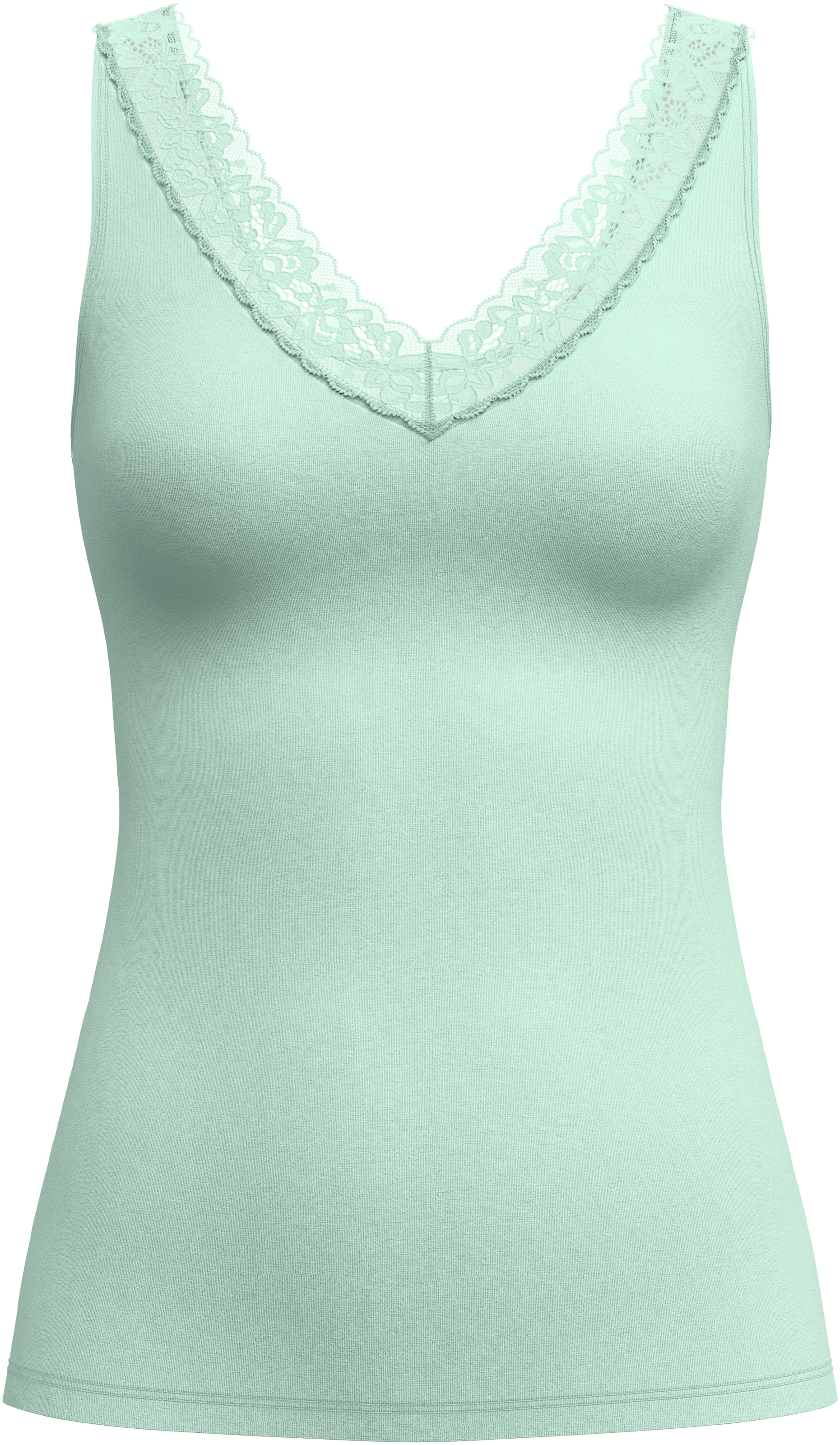CALIDA Unterhemd »Natural Comfort Lace«, Tank-Top, Baumwoll-Top mit schöner Spitze