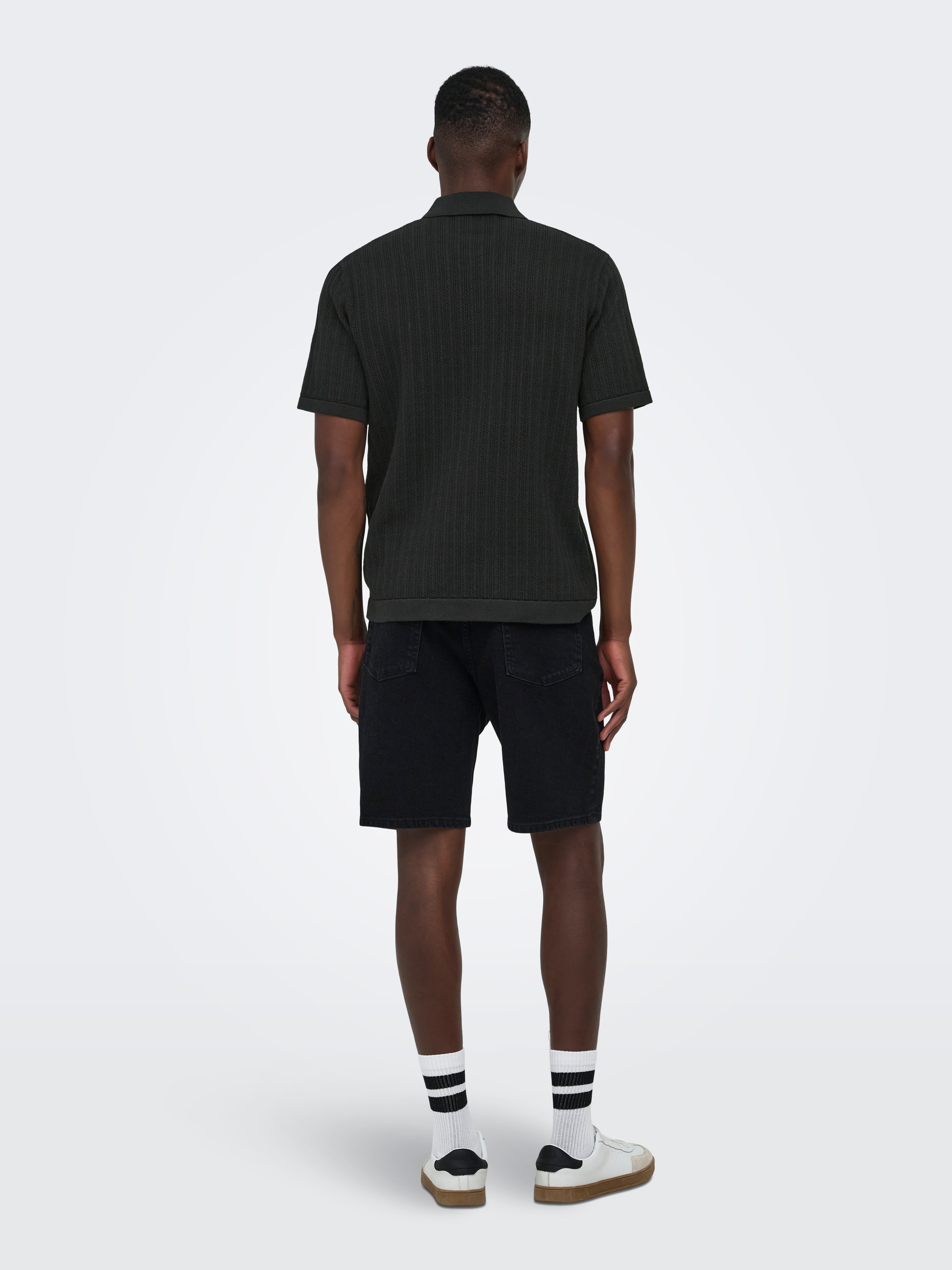 ONLY & SONS Polokragenpullover »ONSMOON REG 12 SS POLO KNIT NOOS« Baumwollmischung, normal geschnitten