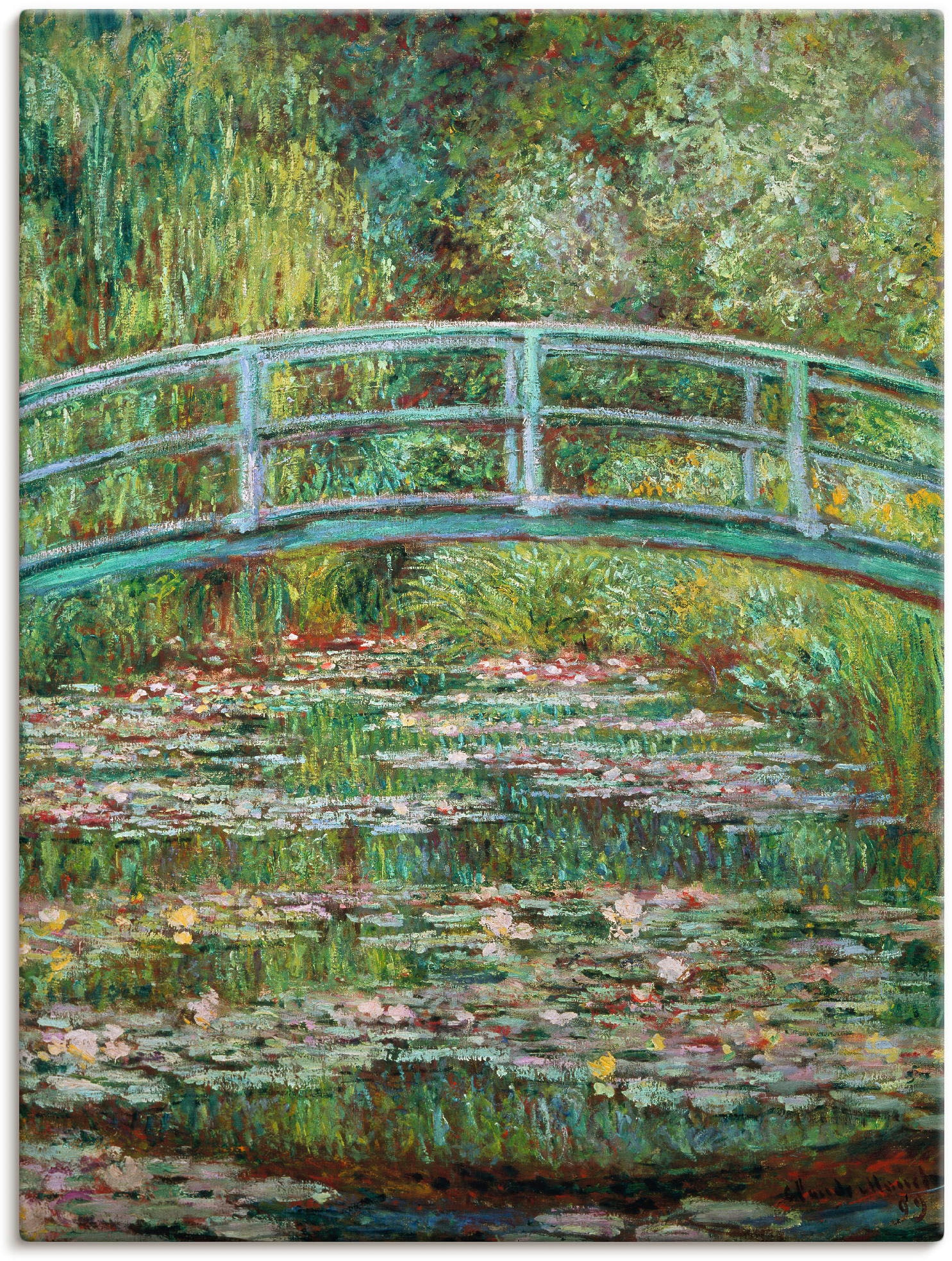 Artland Wandbild "Japanische Brücke. 1899.", Gewässer, (1 St.), als Leinwan günstig online kaufen