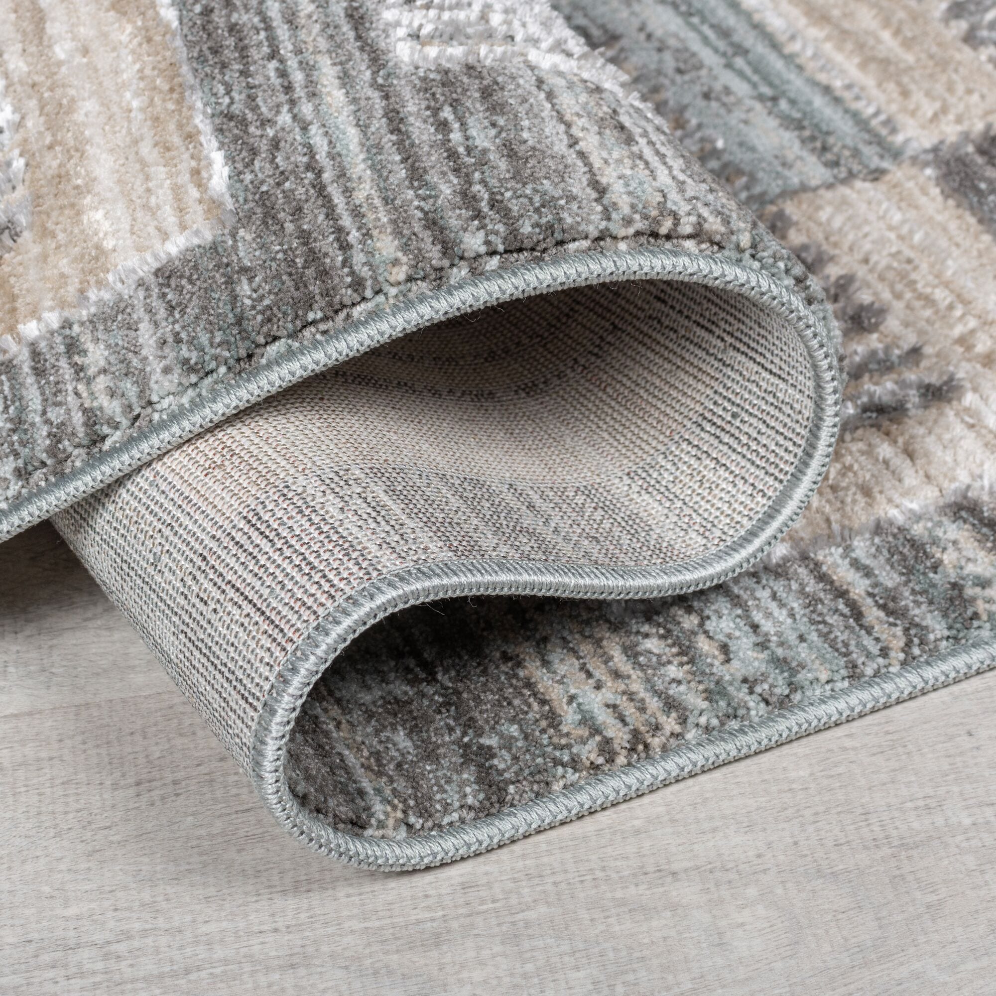 FLAIR RUGS Teppich »Evelyn Blocks«, rechteckig, 8 mm Höhe, Flor mit Glanzeffekt