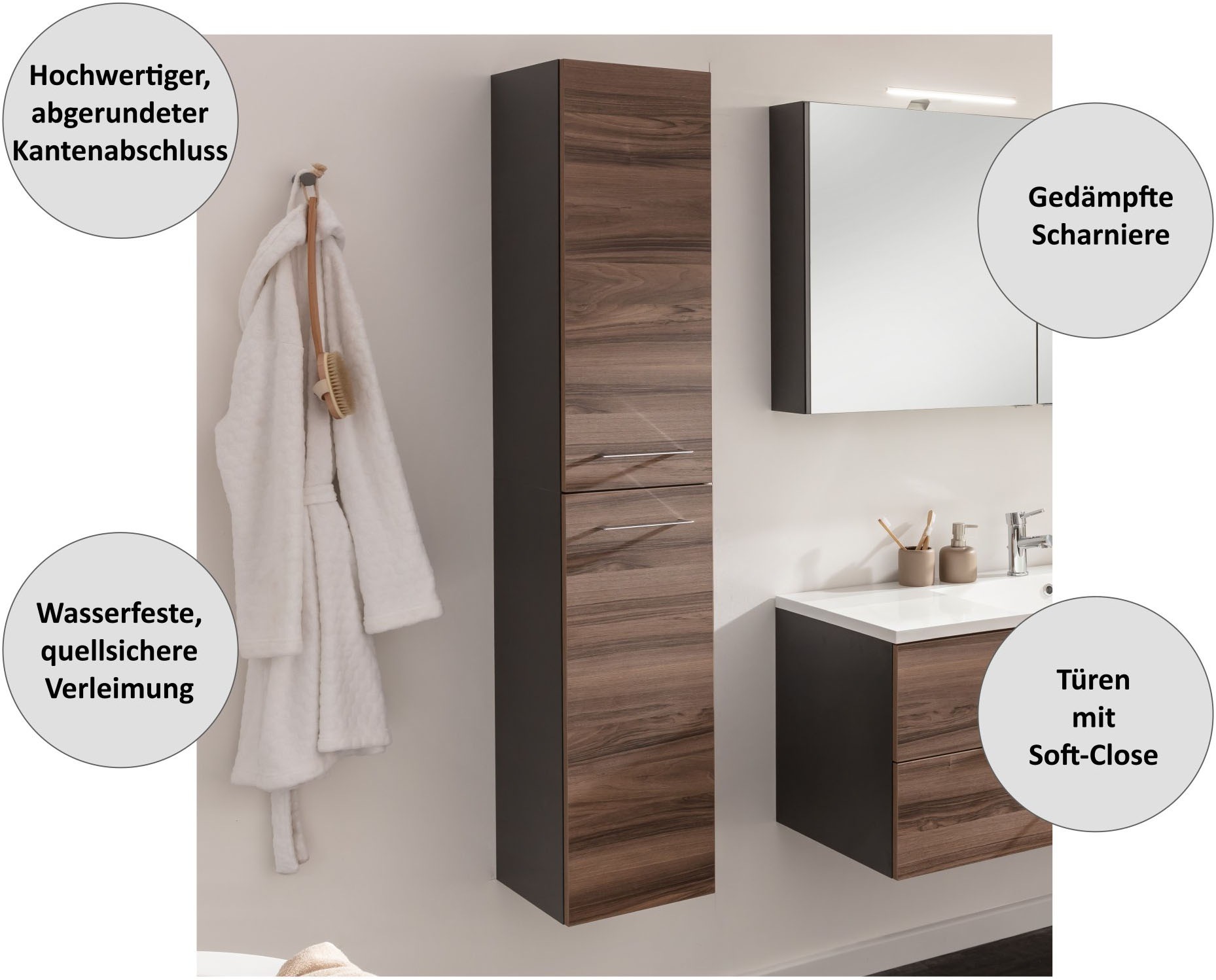 welltime Hochschrank »Lacona«