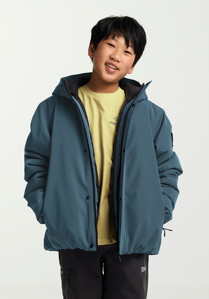Jack Wolfskin Outdoorjacke »TEEN INS JACKET K«, mit Kapuze
