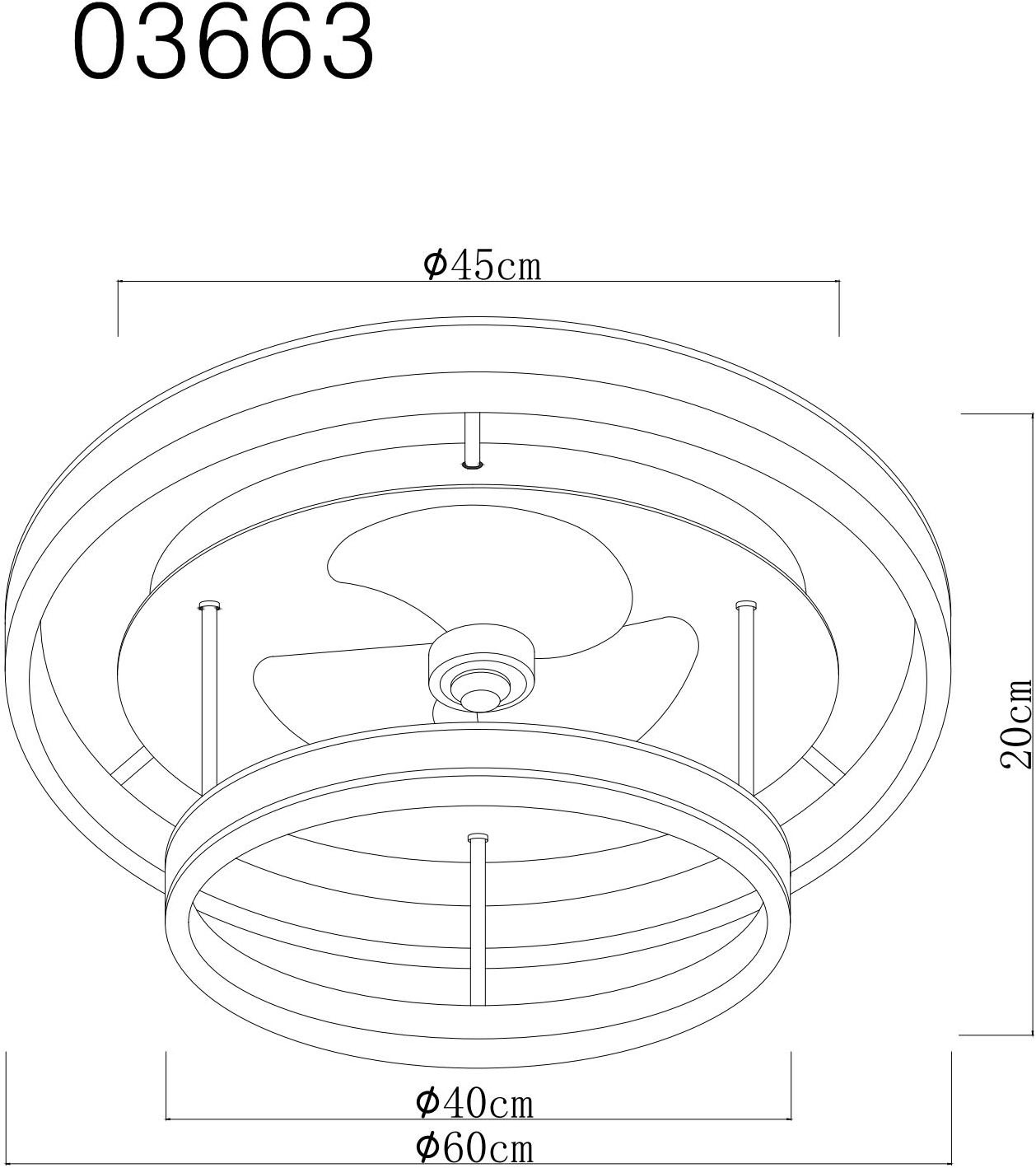 GLOBO LIGHTING Deckenleuchte »KENDALL« LED-Modul 1 Stk. warmweiß - kaltweiß Ventilator schwarz Kristalle Funktionen heizen-kühlen CCT