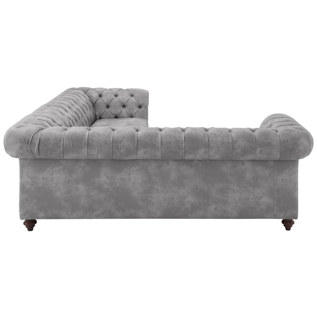 Home affaire Chesterfield-Sofa »Chesterfield Ecksofa, auch in Leder L-Form«