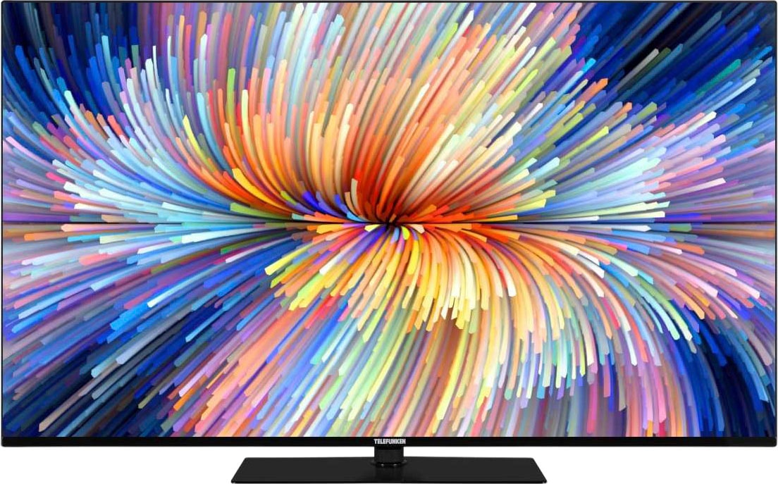 Telefunken LED-Fernseher »D50V950M2CWH«, 126 cm/50 Smart- TV-Android Dolby Zoll, Ultra 4K Assistent,Android-TV TV, Rechnung kaufen Atmos,USB-Recording,Google HD, auf