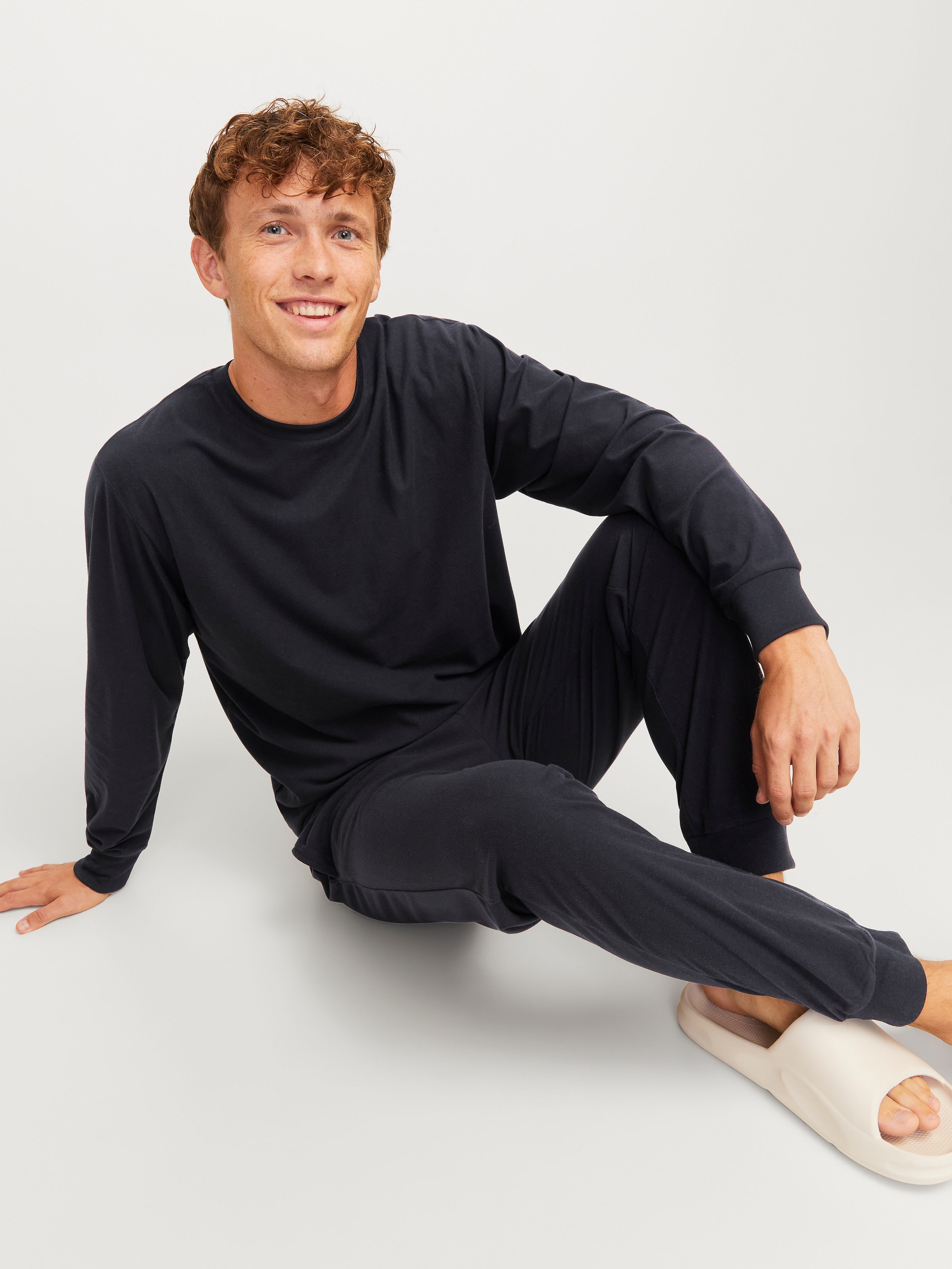Jack & Jones Langarmshirt »JACSOLID LOUNGE SET W NOOS«, (Set, 2 tlg.)