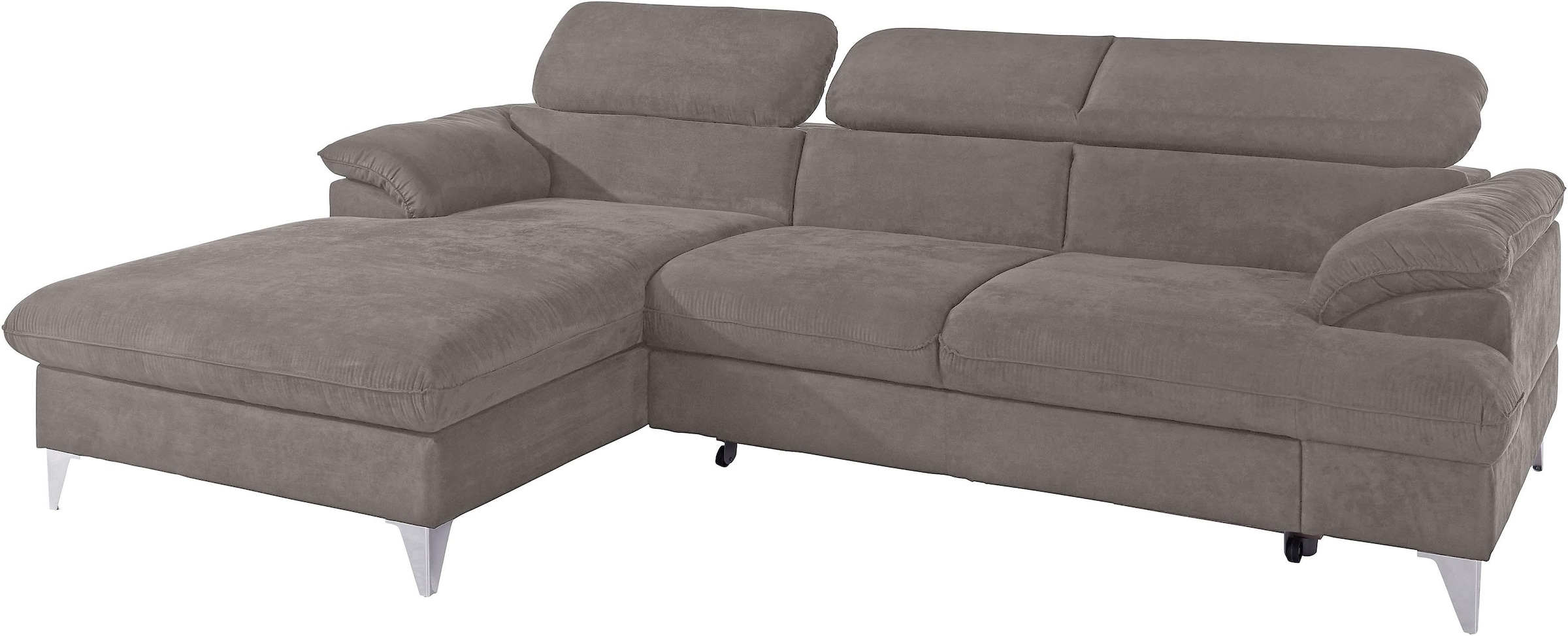 COTTA Ecksofa »Caluso L-Form«, mit Kopfteilverstellung, wahlweise mit Bettf günstig online kaufen