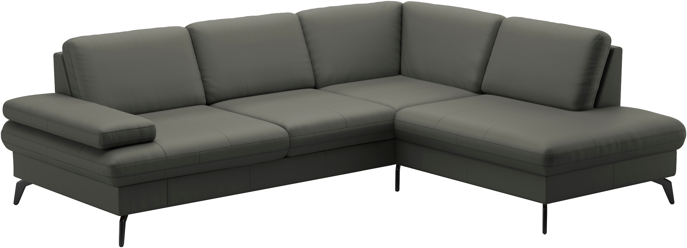 sit&more Ecksofa »Morris L-Form, inkl. Sitztiefenverstellung«, wahlweise mit Armteilverstellung, Bettfunktion & Bettkasten