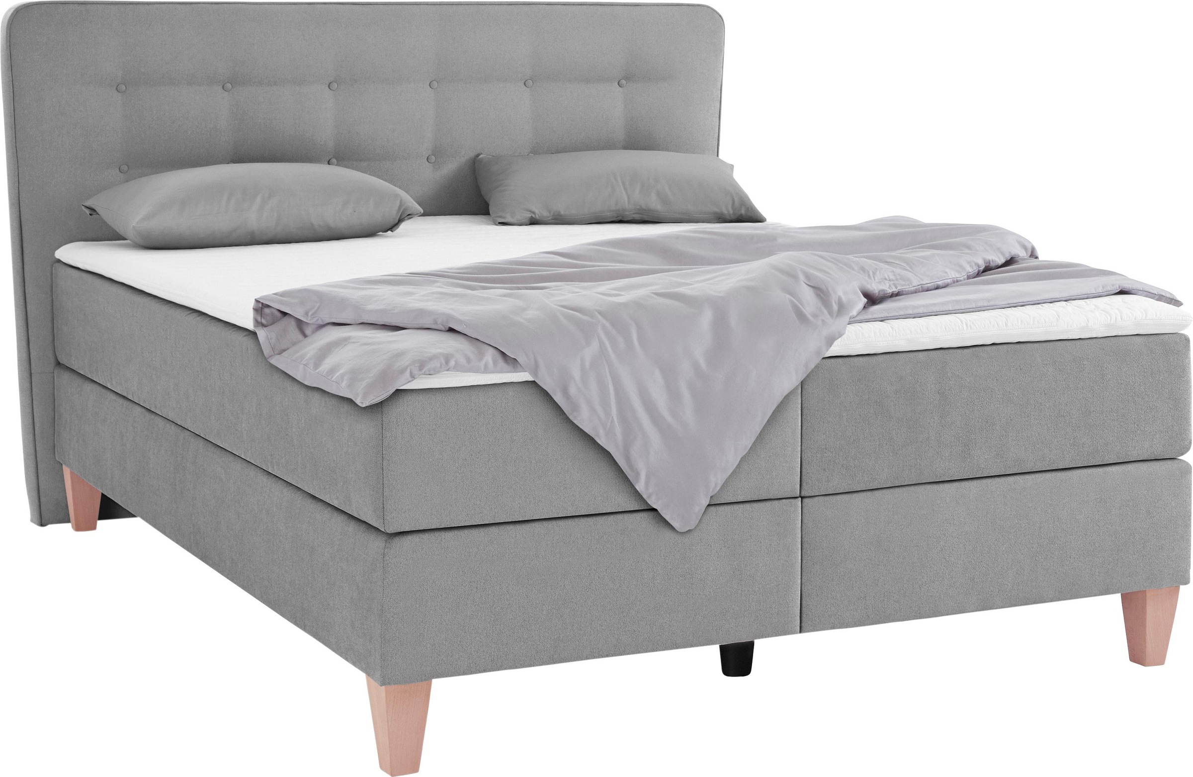 Home affaire Boxspringbett »Ascola«, incl. Topper, 5, Breiten, 3 Ausführungen, 2 Härtegrade