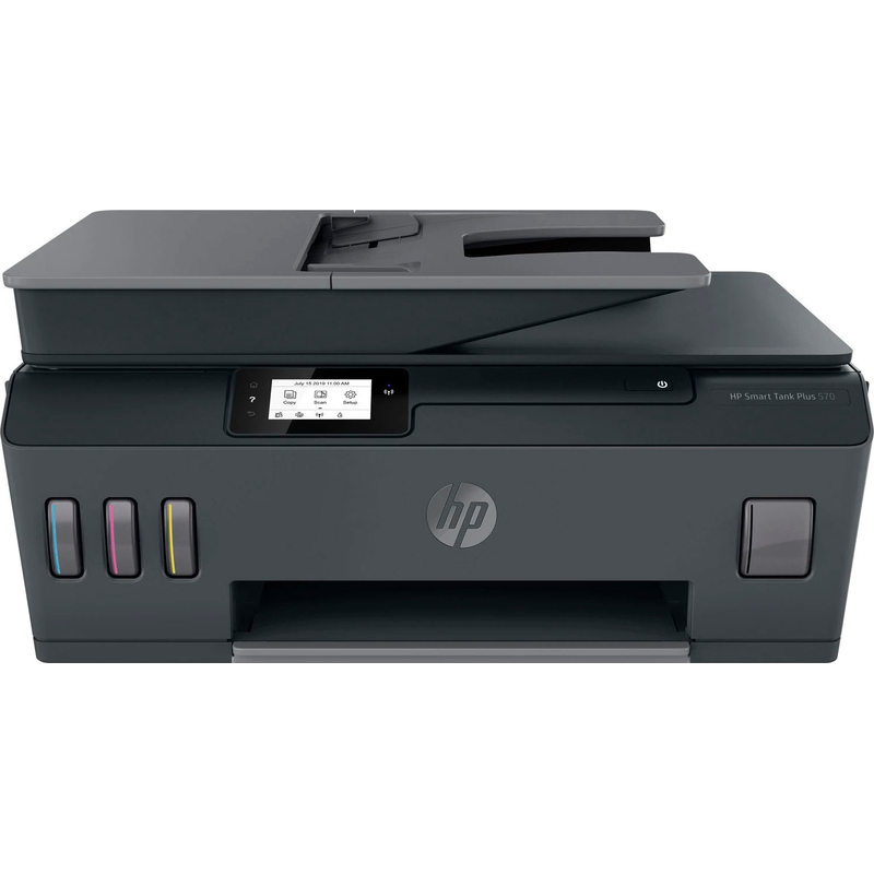 HP Multifunktionsdrucker »Smart Tank Plus 570 (5HX14A)« Tintentank, hohe Reichweite schwarz Beidseitiger Druck, Display