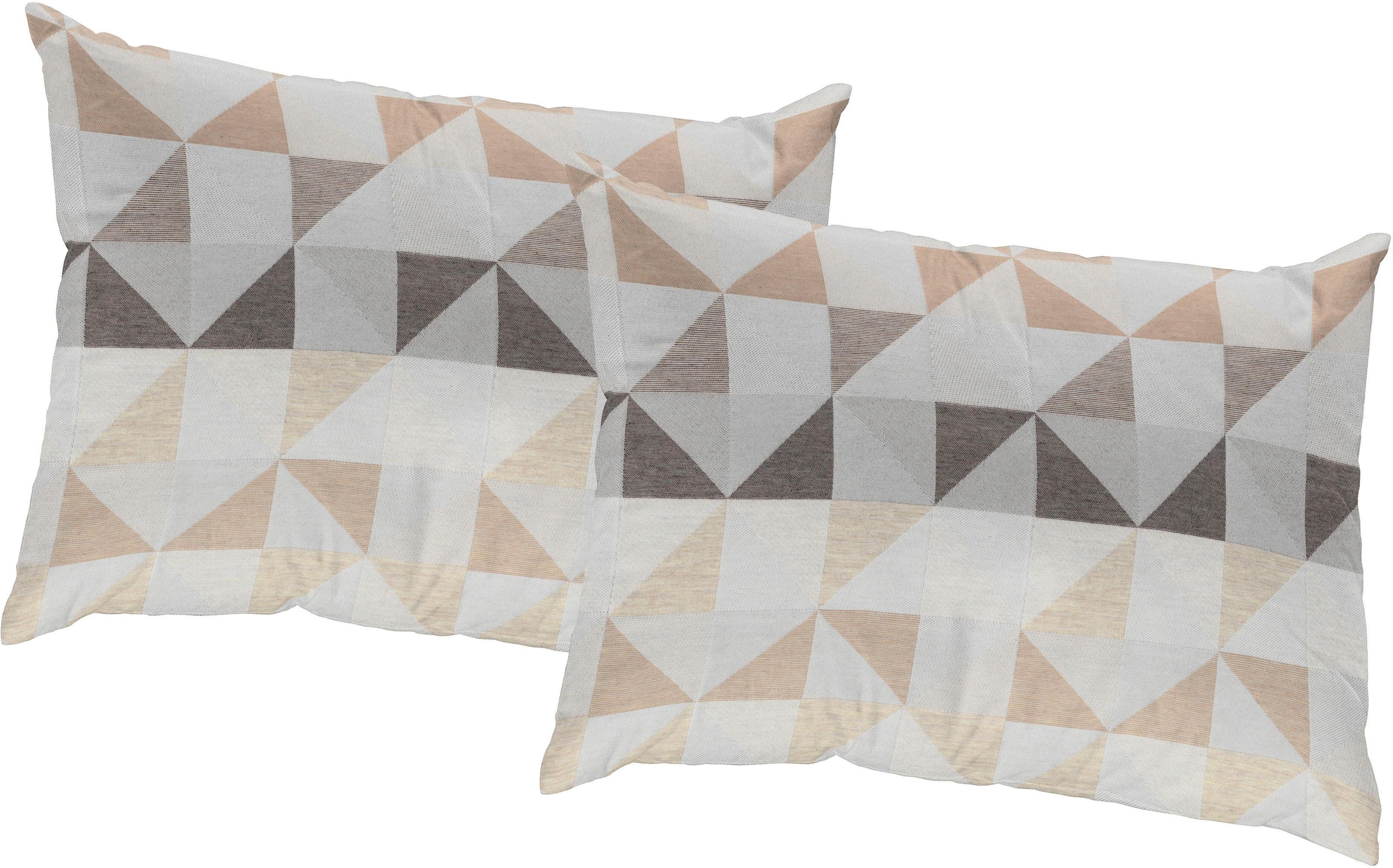 Wirth Dekokissen »Berlare« Kissenhülle ohne Füllung, 2 Stück