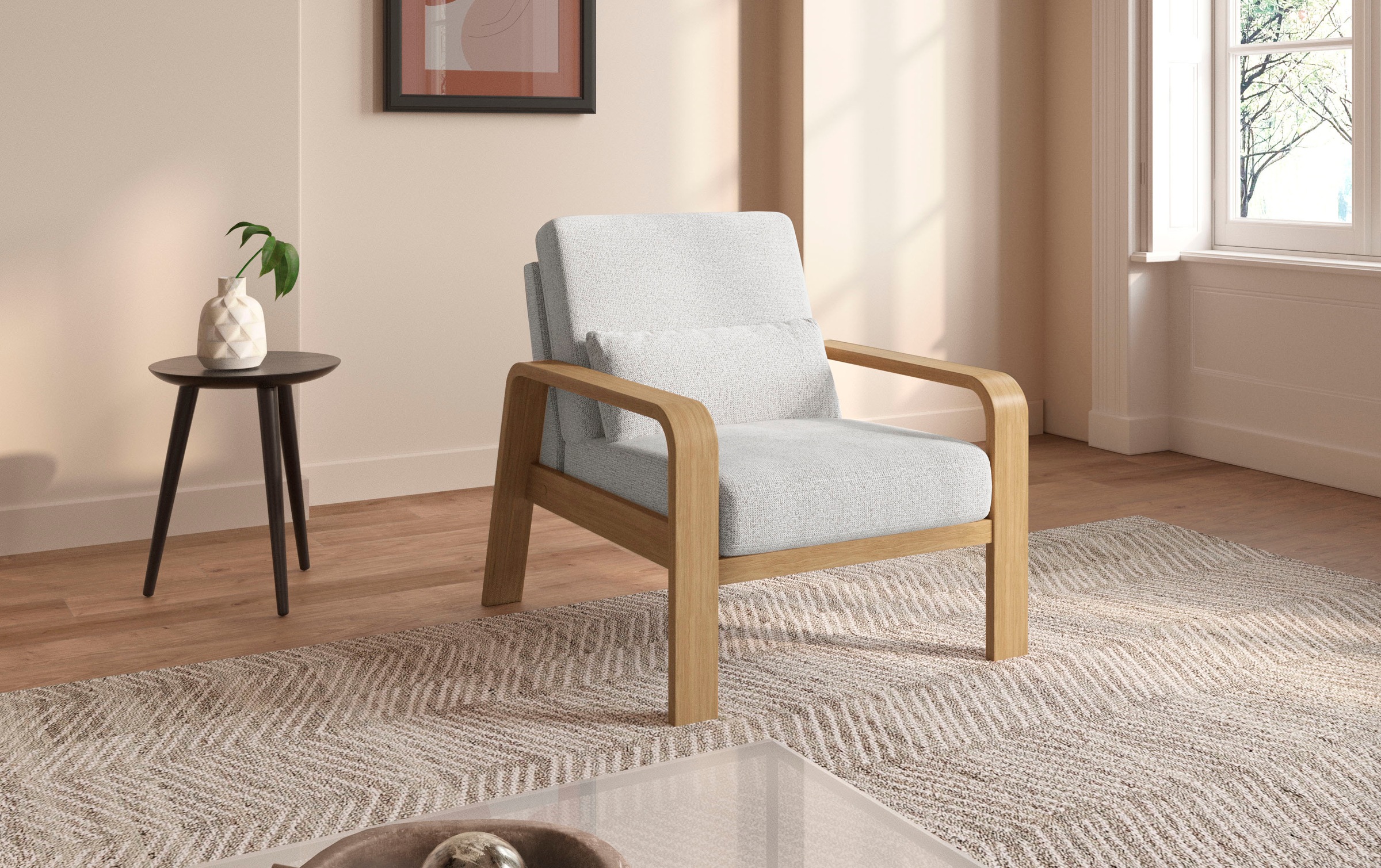 sit&more Sessel »Kolding«, Armlehnen aus Buchenholz in natur, verschiedene günstig online kaufen