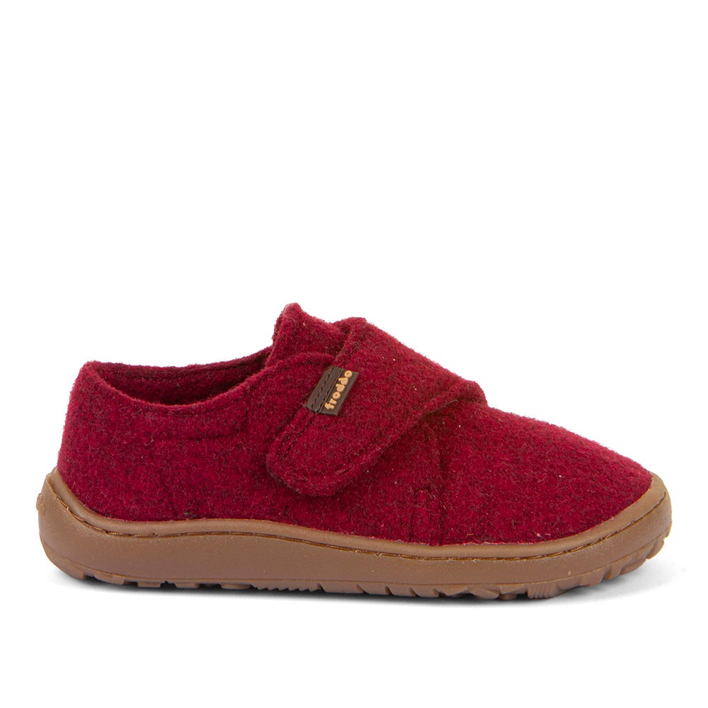 froddo® Hausschuh »BAREFOOT WOOLY«, Klettschuh, Kindergartenschuh mit Wollfutter