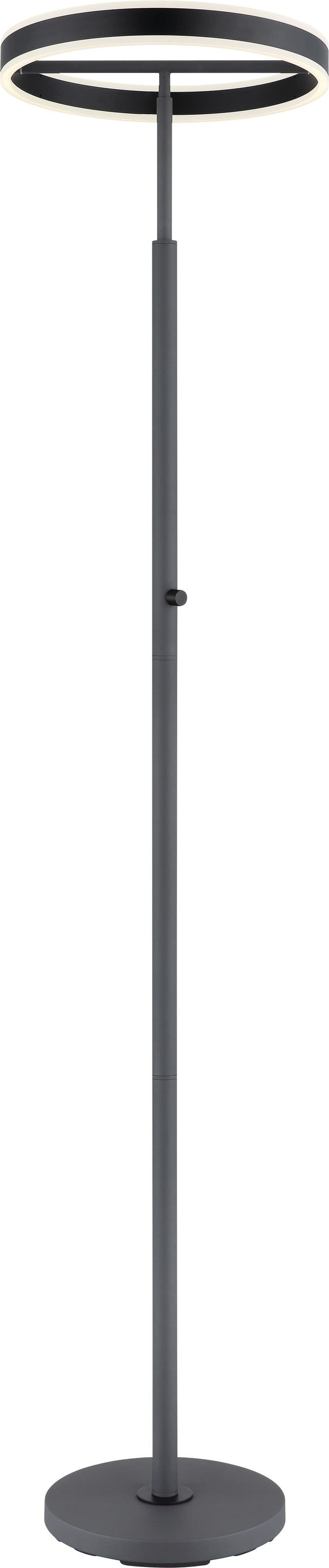 GLOBO LIGHTING Deckenfluter »EMANUEL« LED-Modul 1 Stk. LED Deckenfluter anthrazit, 4000K, Drehdimmer, starkes Licht