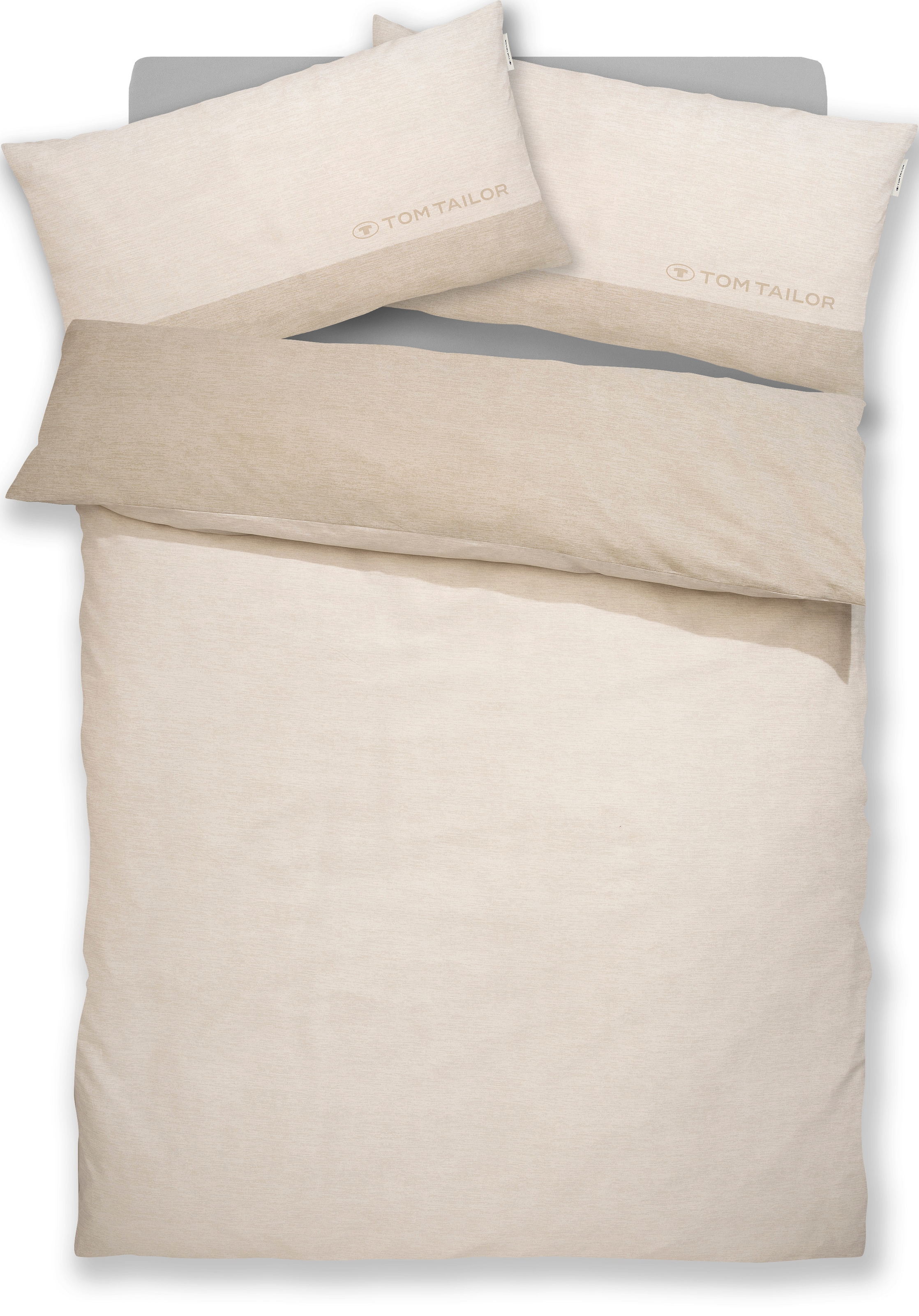 TOM TAILOR HOME Bettwäsche »Henry«, Bettwäsche aus Baumwolle, mit GRATIS-Zugabe: Sporthandtuch