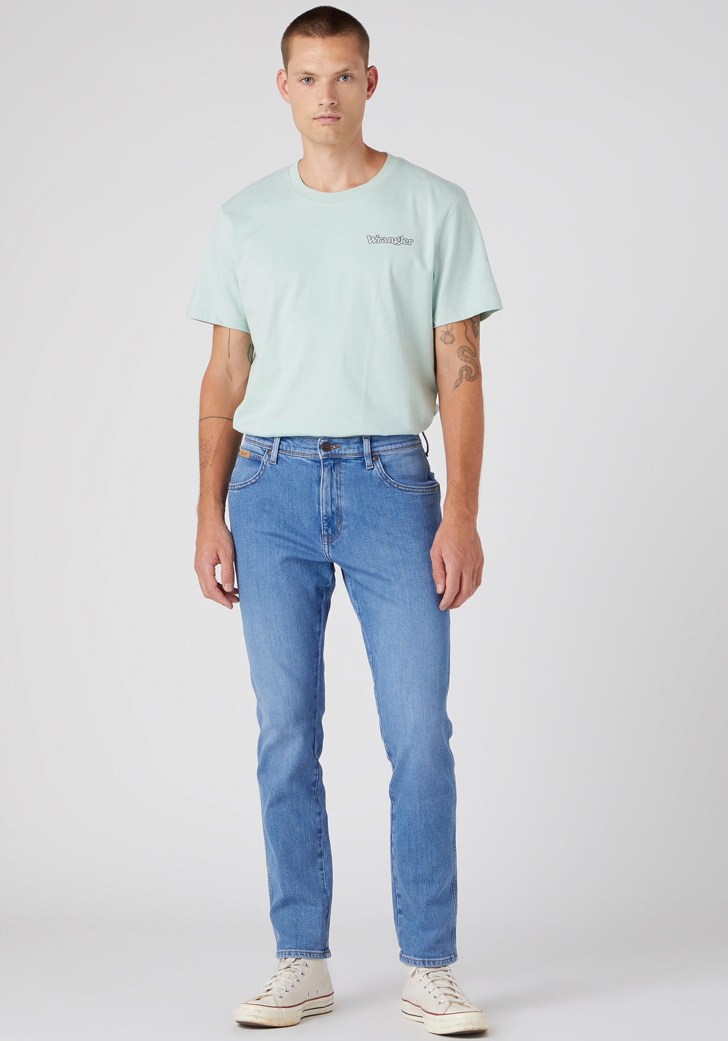Wrangler Slim-fit-Jeans »Texas Slim«, in leicht gewaschener Optik