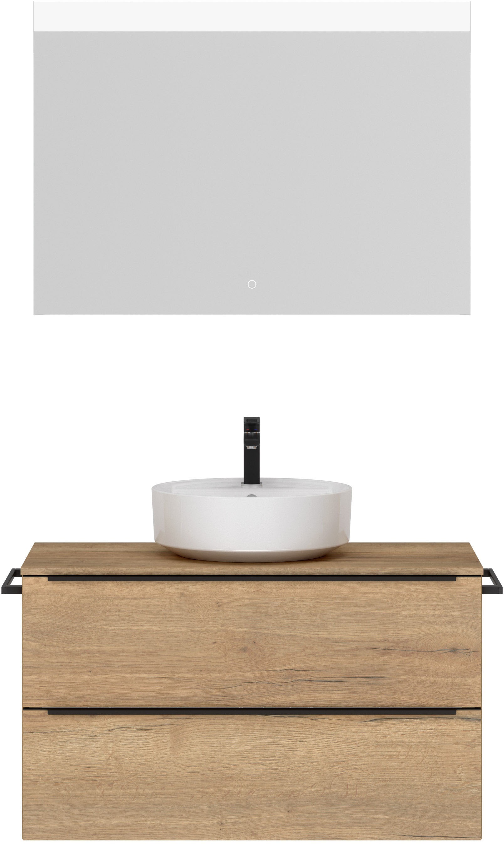 nobilia® Badmöbel-Set »Alvene« vormontiert, mit Soft-Close, 2 Stk. tlg. günstig online kaufen